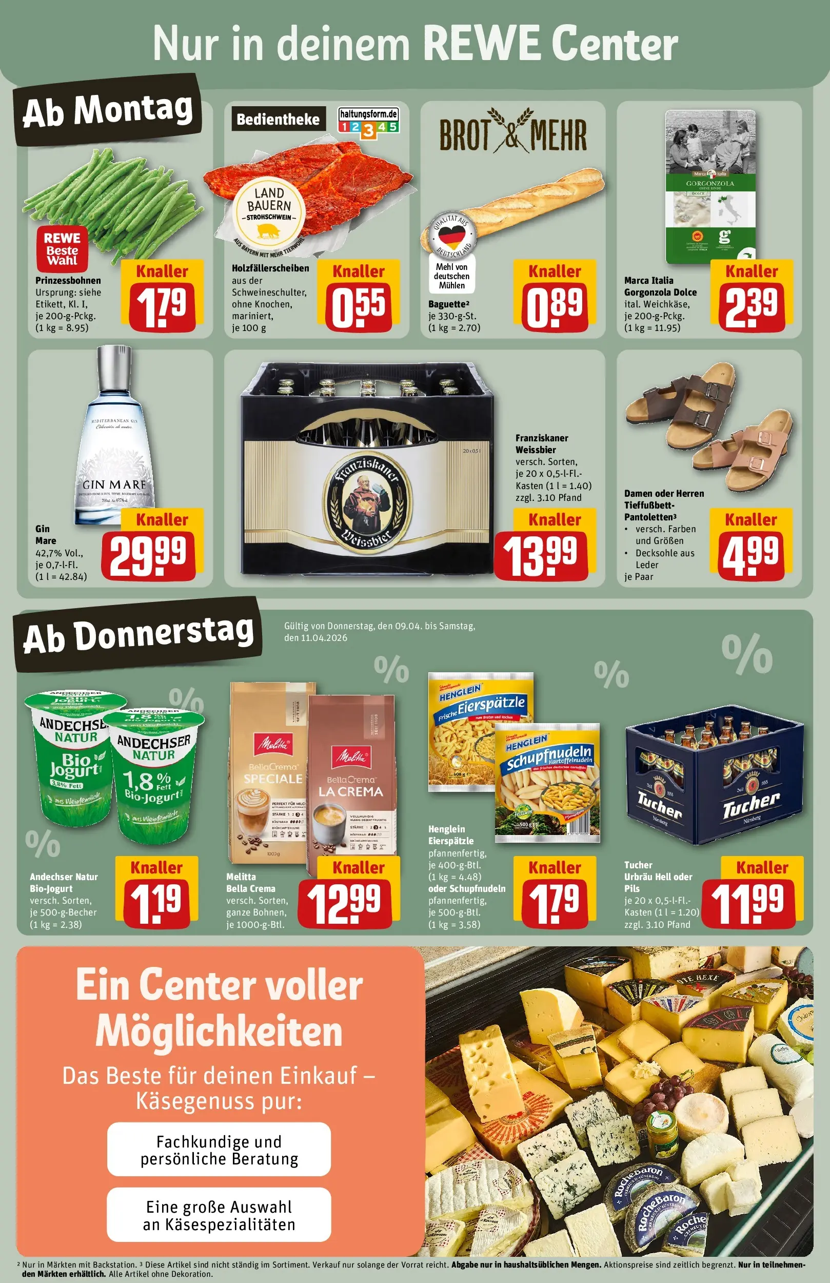 REWE Prospekt ab 05.04.2026 zum Blättern » Angebote | Seite: 3 | Produkte: Melitta, Franziskaner, Mehl, Weißbier