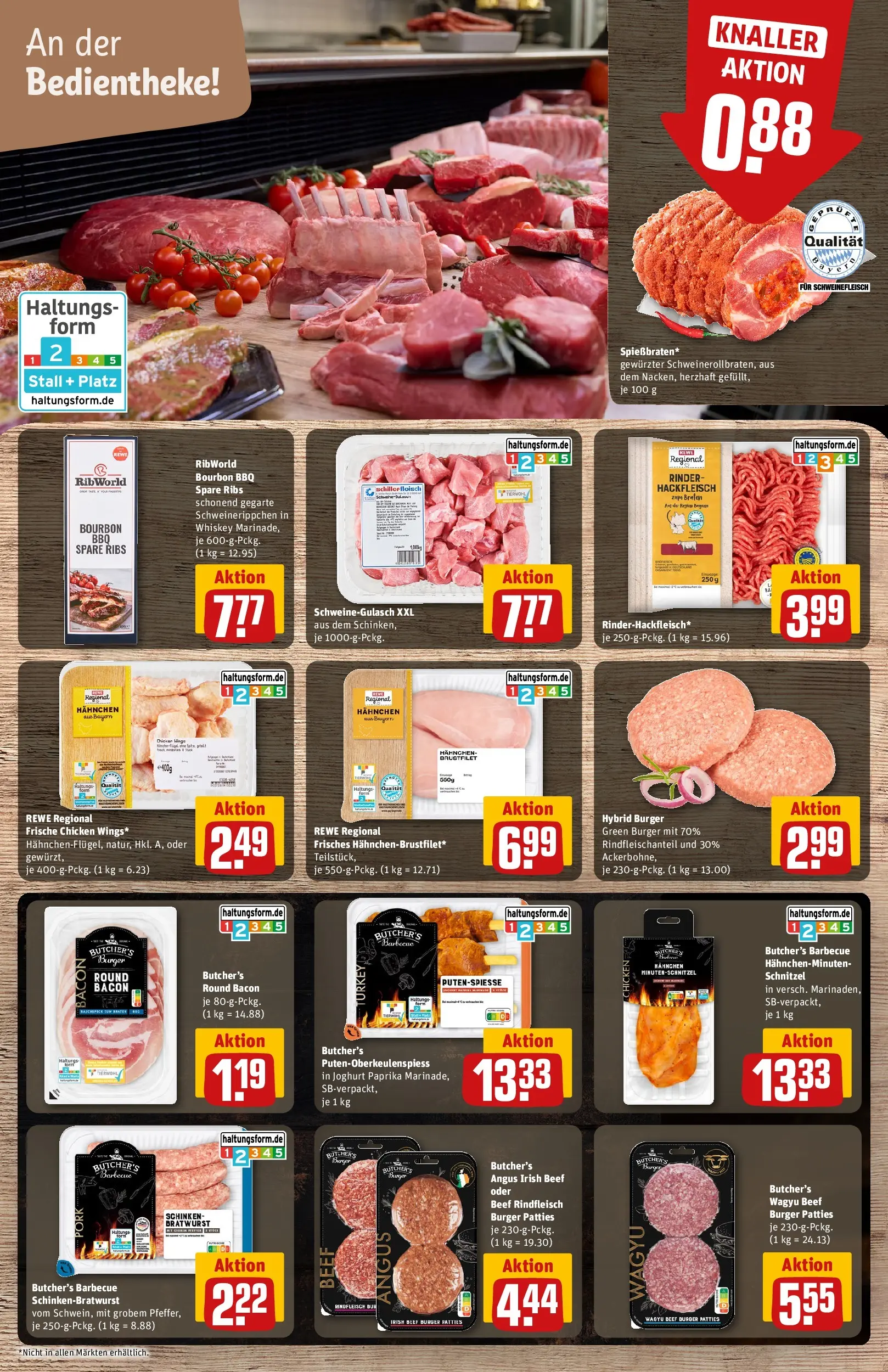 REWE Prospekt ab 05.04.2026 zum Blättern » Angebote | Seite: 8 | Produkte: Schweinegulasch, Paprika, Schinken, Schweinefleisch