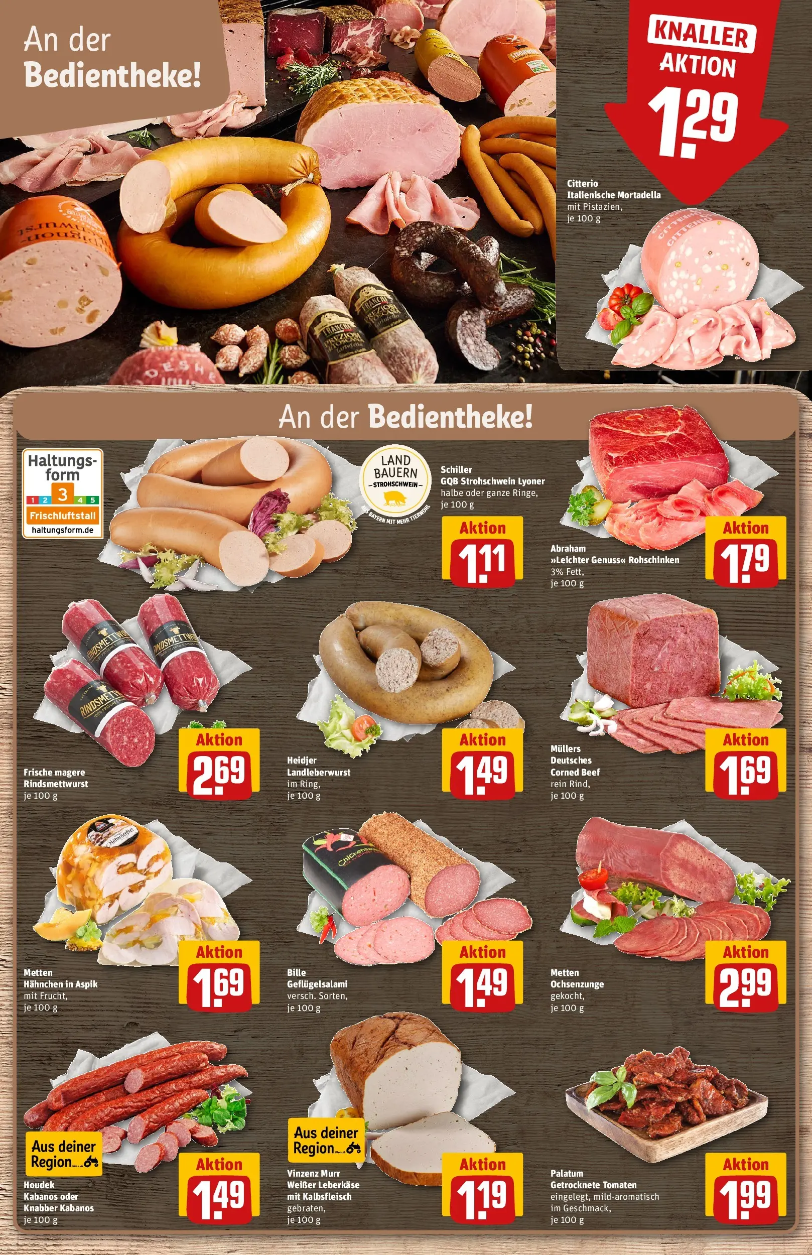 REWE Prospekt ab 05.04.2026 zum Blättern » Angebote | Seite: 10 | Produkte: Hahnchen, Tomaten, Salami, Leberkase