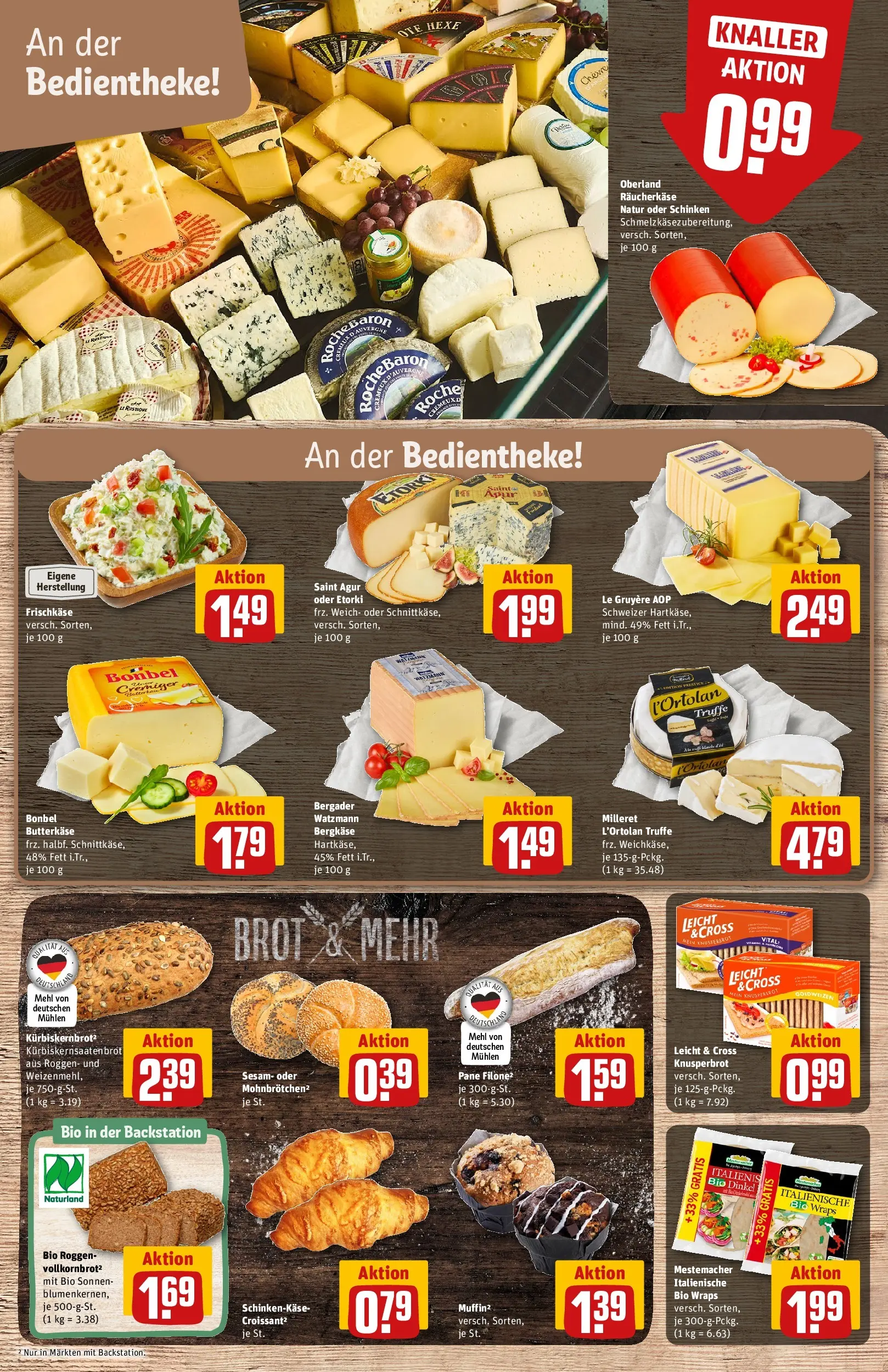 REWE Prospekt ab 05.04.2026 zum Blättern » Angebote | Seite: 11 | Produkte: Pane, Croissant, Brot, Schinken