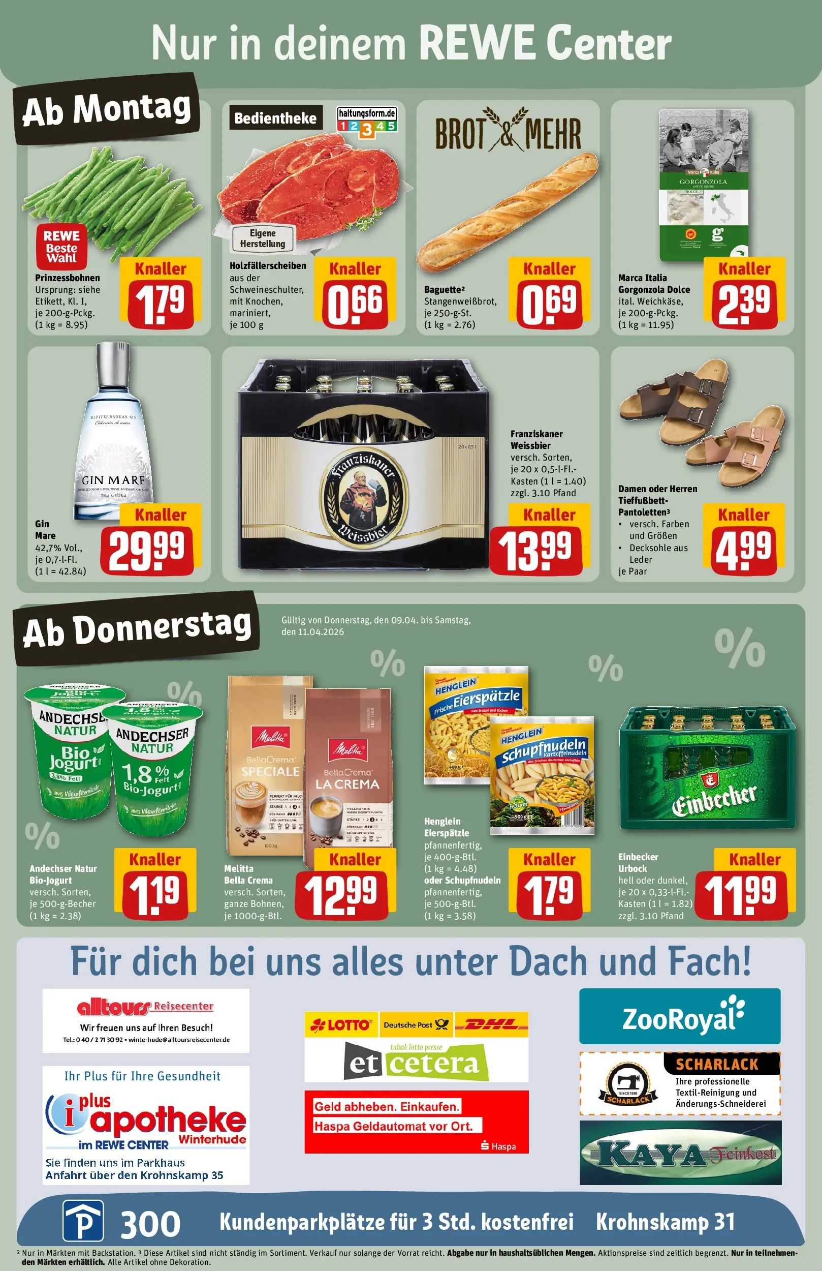 REWE Prospekt ab 05.04.2026 zum Blättern » Angebote | Seite: 3 | Produkte: Presse, Weißbier, Baguette, Brot