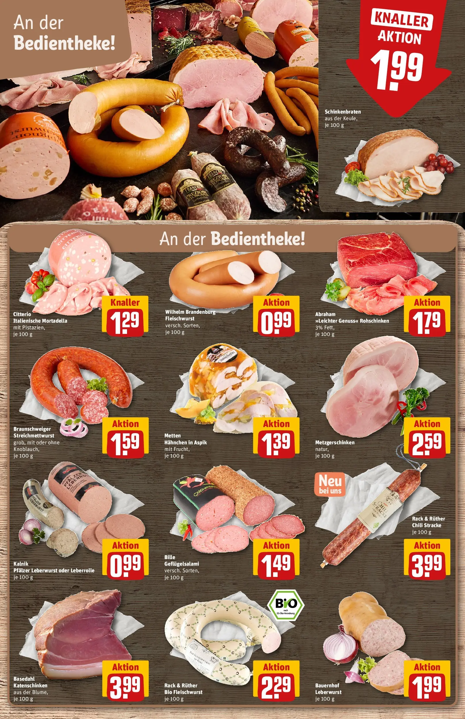 REWE Prospekt ab 05.04.2026 zum Blättern » Angebote | Seite: 10 | Produkte: Cutter, Hahnchen, Chili, Schinken