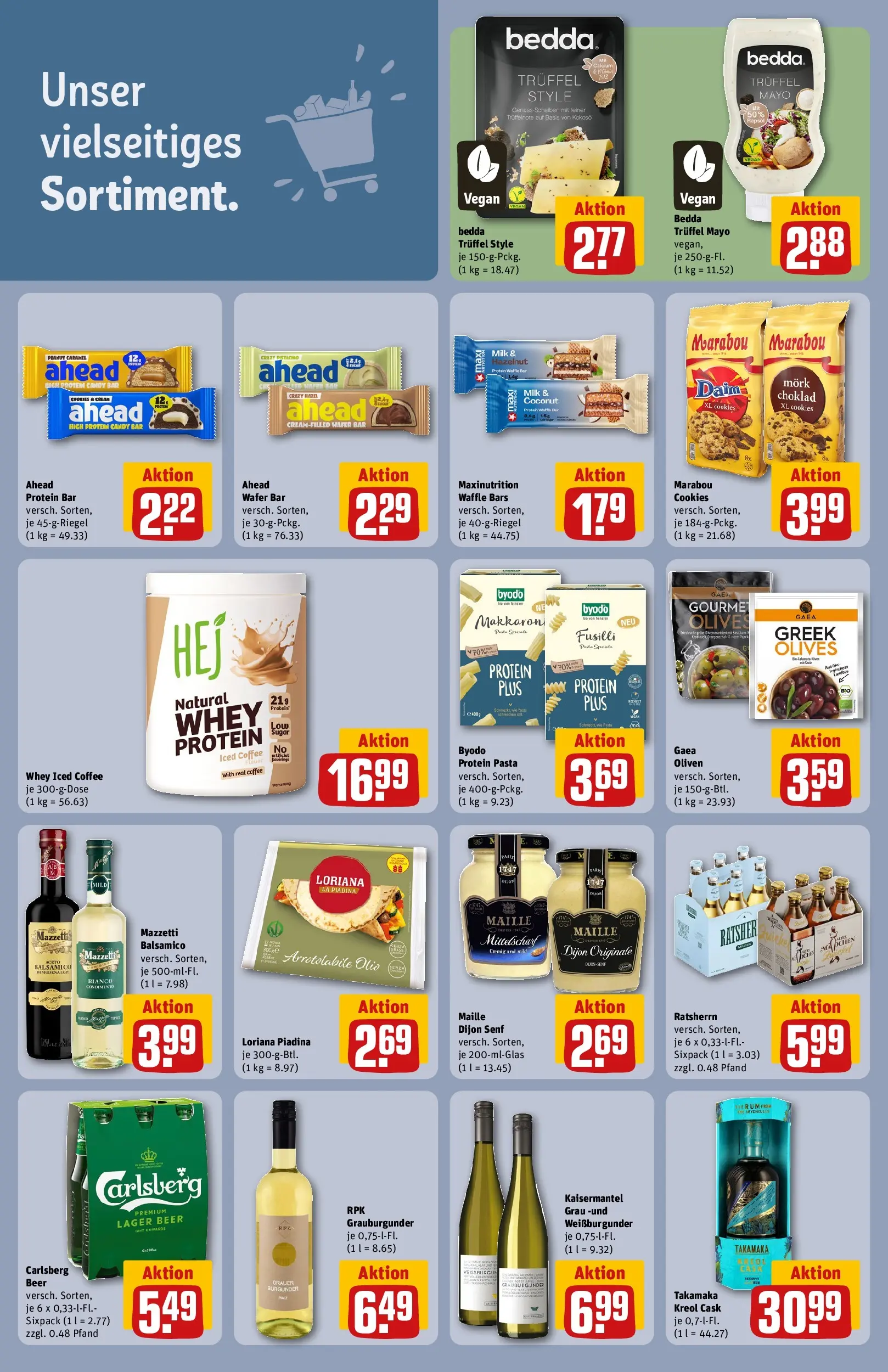 REWE Prospekt ab 05.04.2026 zum Blättern » Angebote | Seite: 26 | Produkte: Carlsberg, Balsamico, Rum, Pasta