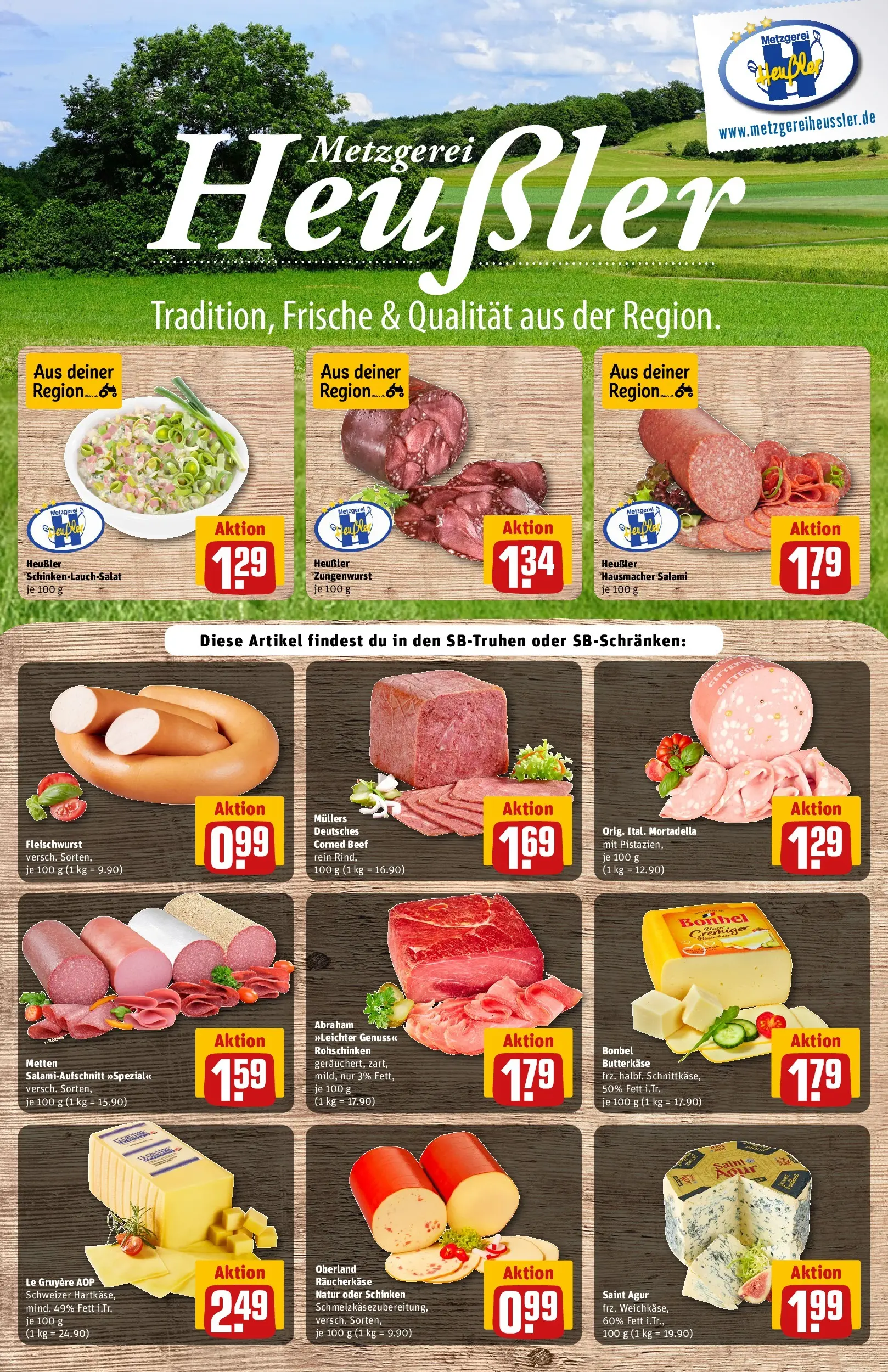 REWE Prospekt ab 05.04.2026 zum Blättern » Angebote | Seite: 10 | Produkte: Salami, Schinken