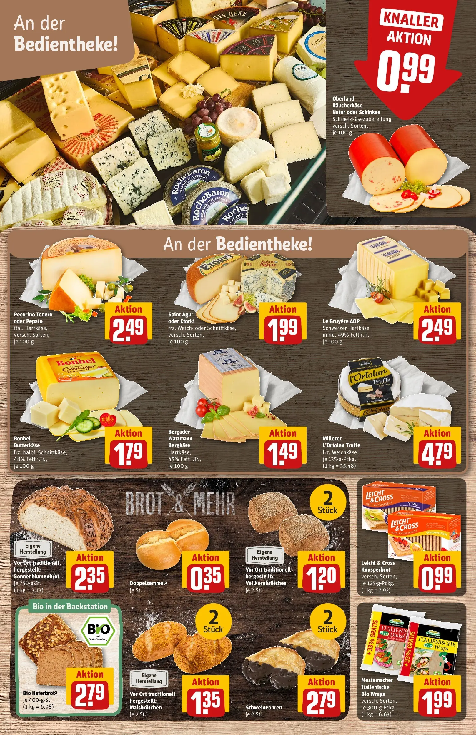 REWE Prospekt ab 05.04.2026 zum Blättern » Angebote | Seite: 11 | Produkte: Brot, Schinken