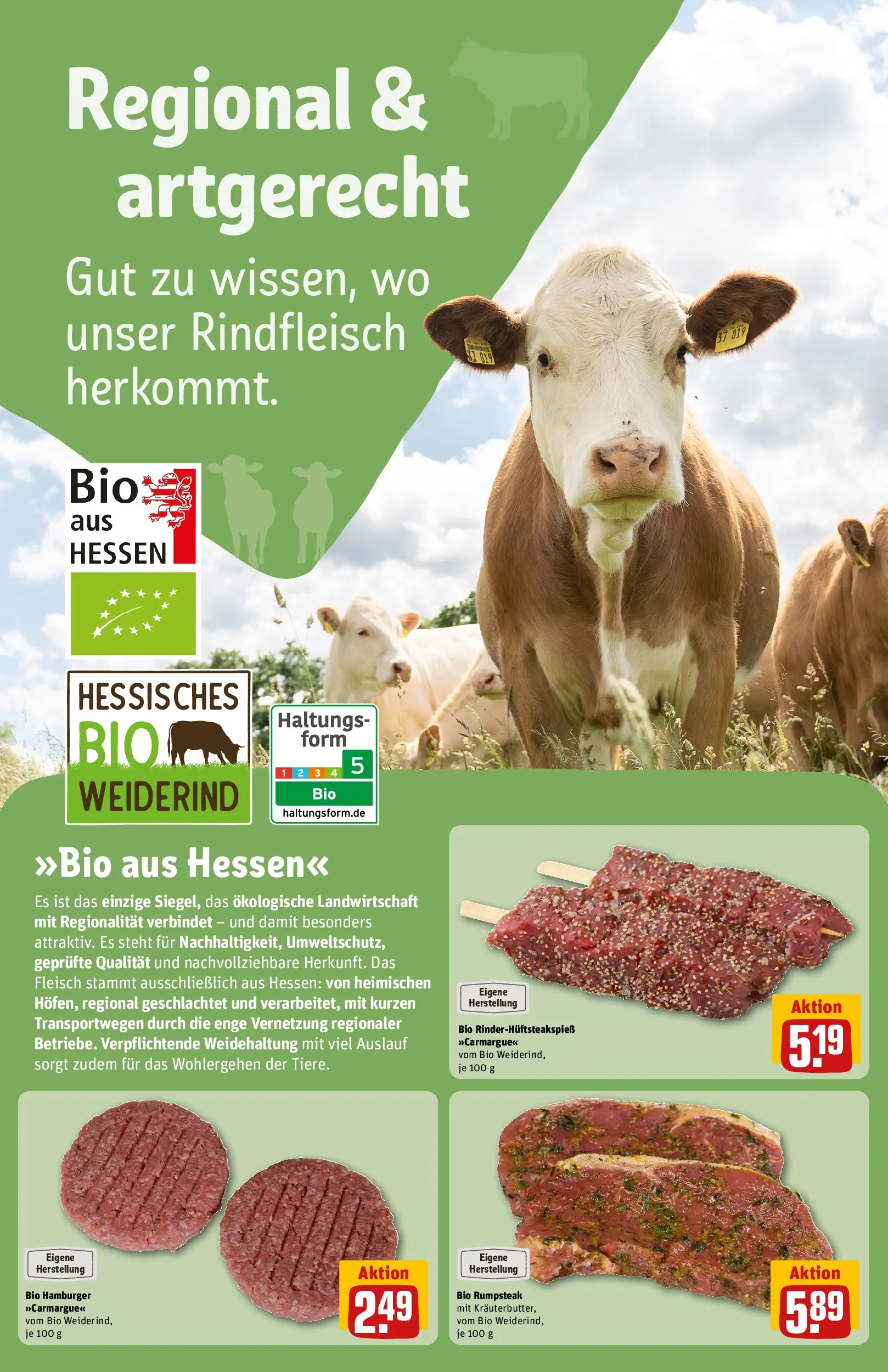 REWE Prospekt ab 05.04.2026 zum Blättern » Angebote | Seite: 12 | Produkte: Rumpsteak, Burger, Rindfleisch, Fleisch