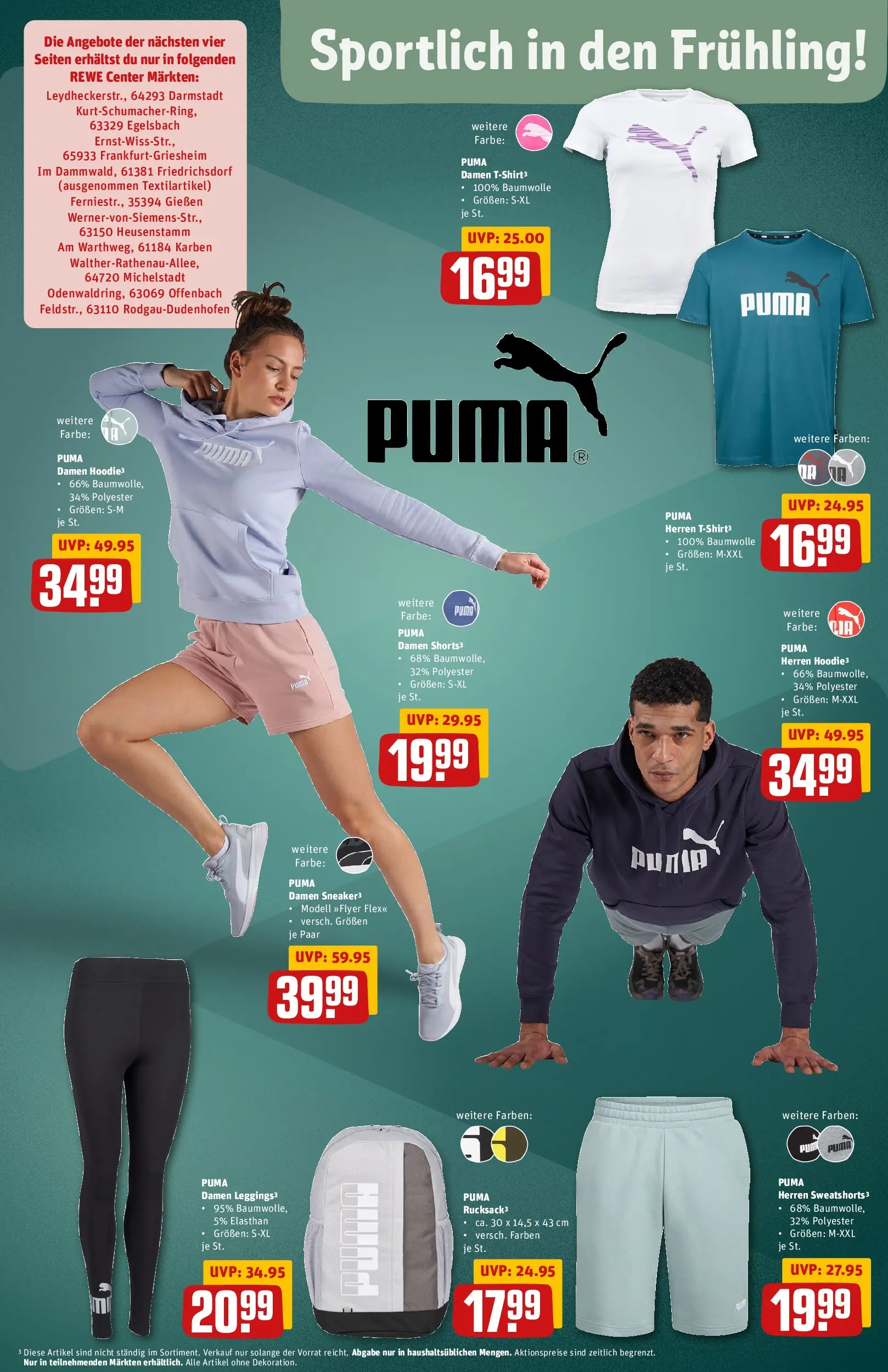 REWE Prospekt ab 05.04.2026 zum Blättern » Angebote | Seite: 28 | Produkte: T-Shirt, Sweatshorts, Hoodie, Leggings