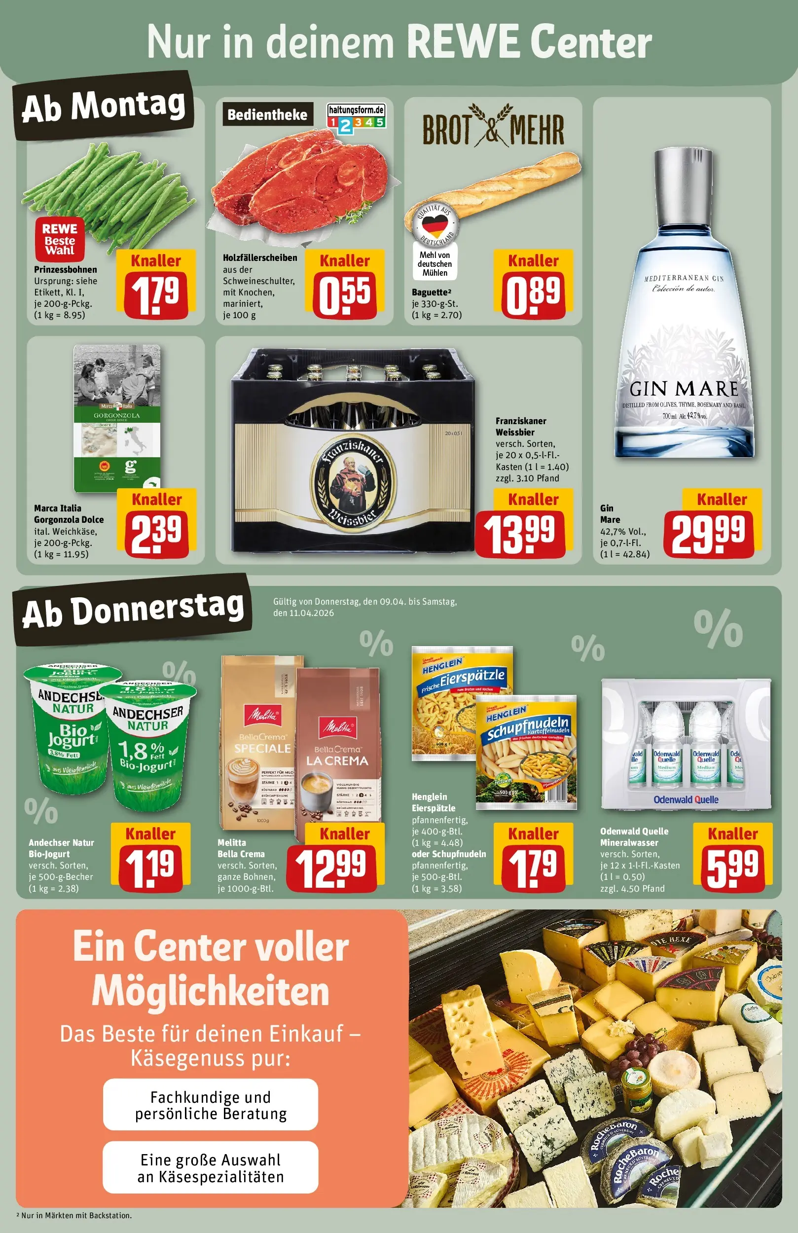 REWE Prospekt ab 05.04.2026 zum Blättern » Angebote | Seite: 3 | Produkte: Melitta, Franziskaner, Brot, Gin