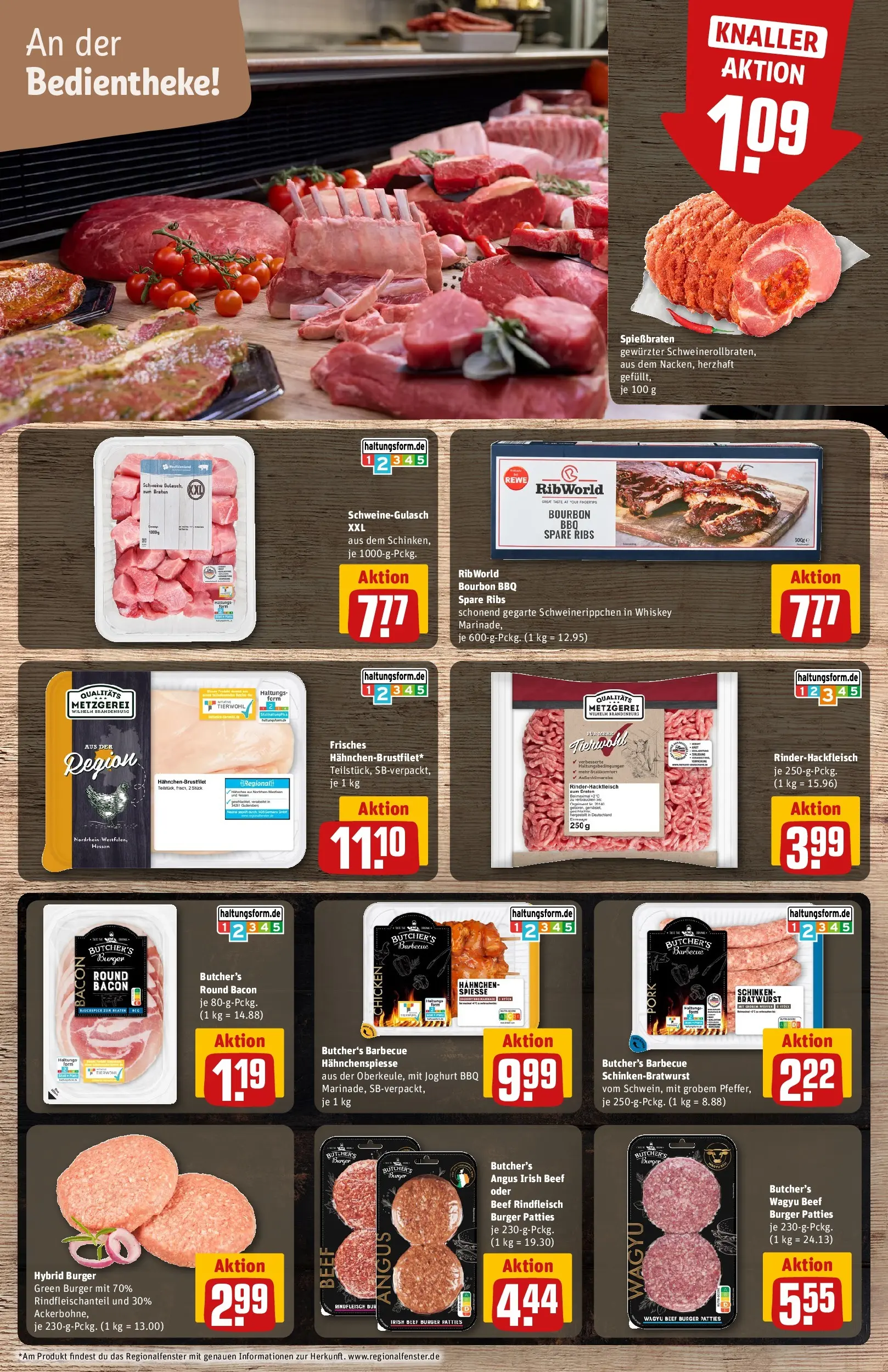 REWE Prospekt ab 05.04.2026 zum Blättern » Angebote | Seite: 8 | Produkte: Joghurt, Bratwurst, Schinken, Whiskey