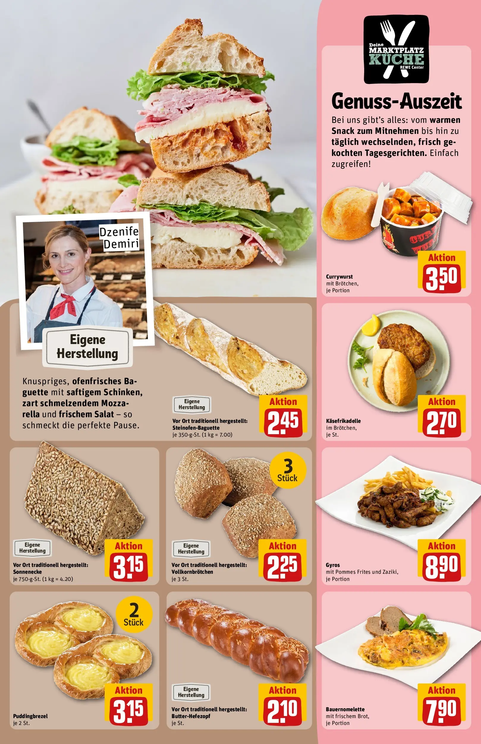 REWE Prospekt ab 05.04.2026 zum Blättern » Angebote | Seite: 13 | Produkte: Pommes, Küche, Baguette, Pommes frites