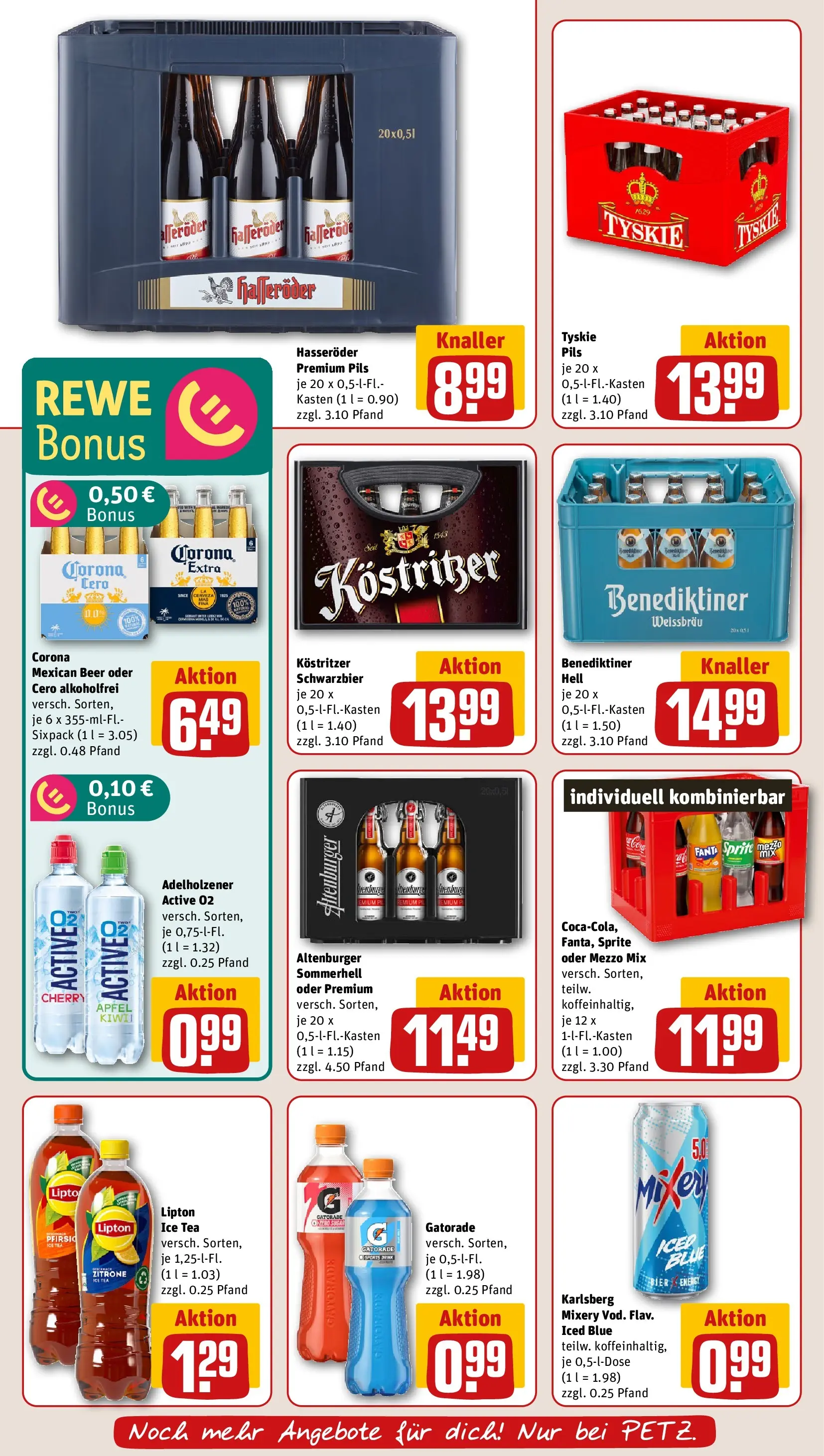 REWE Prospekt ab 05.04.2026 zum Blättern » Angebote | Seite: 16 | Produkte: Fanta, Energy, Adelholzener, Benediktiner hell
