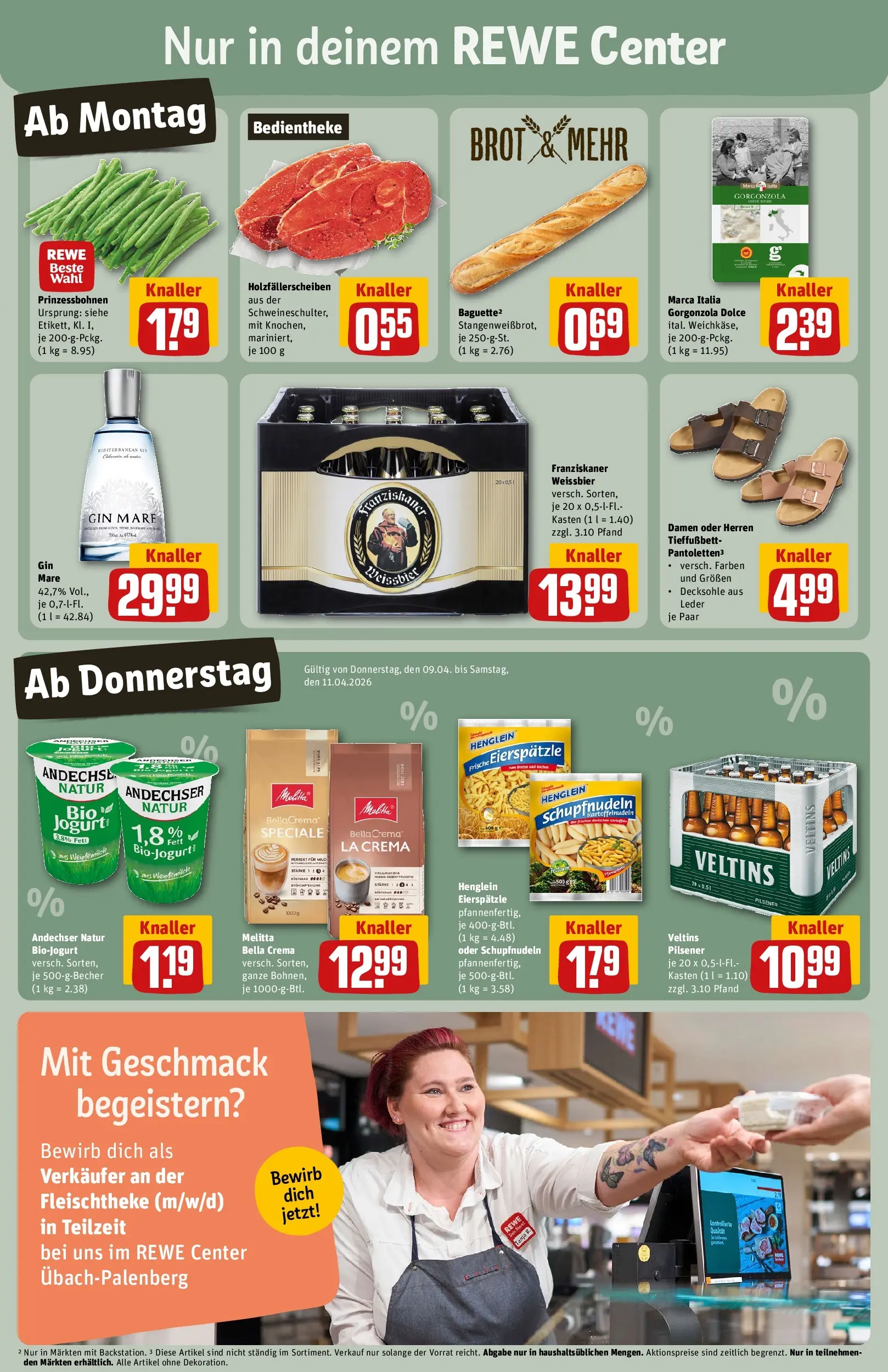 REWE Prospekt ab 05.04.2026 zum Blättern » Angebote | Seite: 3 | Produkte: Franziskaner, Weißbier, Gin, Veltins