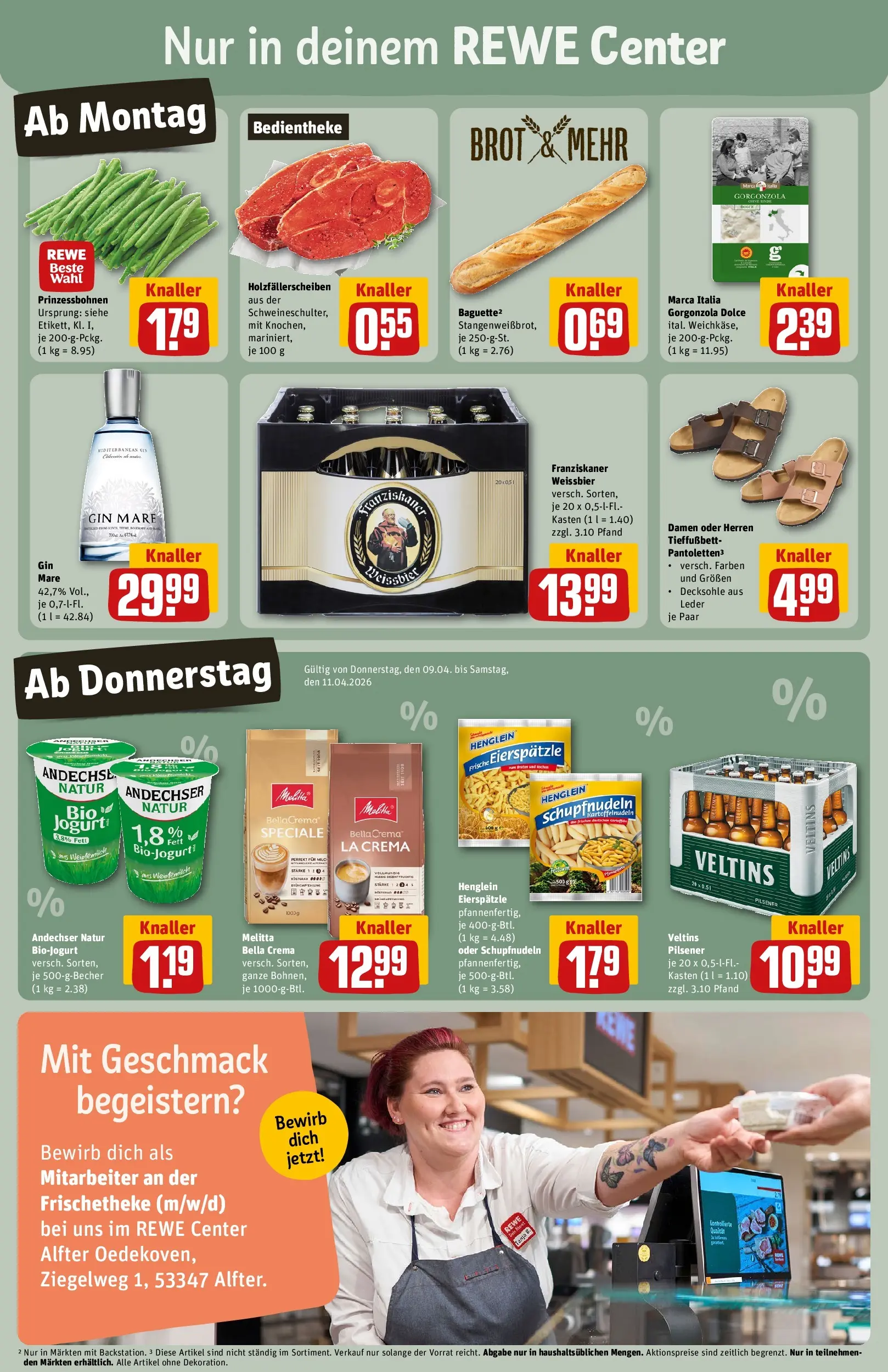 REWE Prospekt ab 05.04.2026 zum Blättern » Angebote | Seite: 3 | Produkte: Melitta, Weißbier, Pasta, Gin