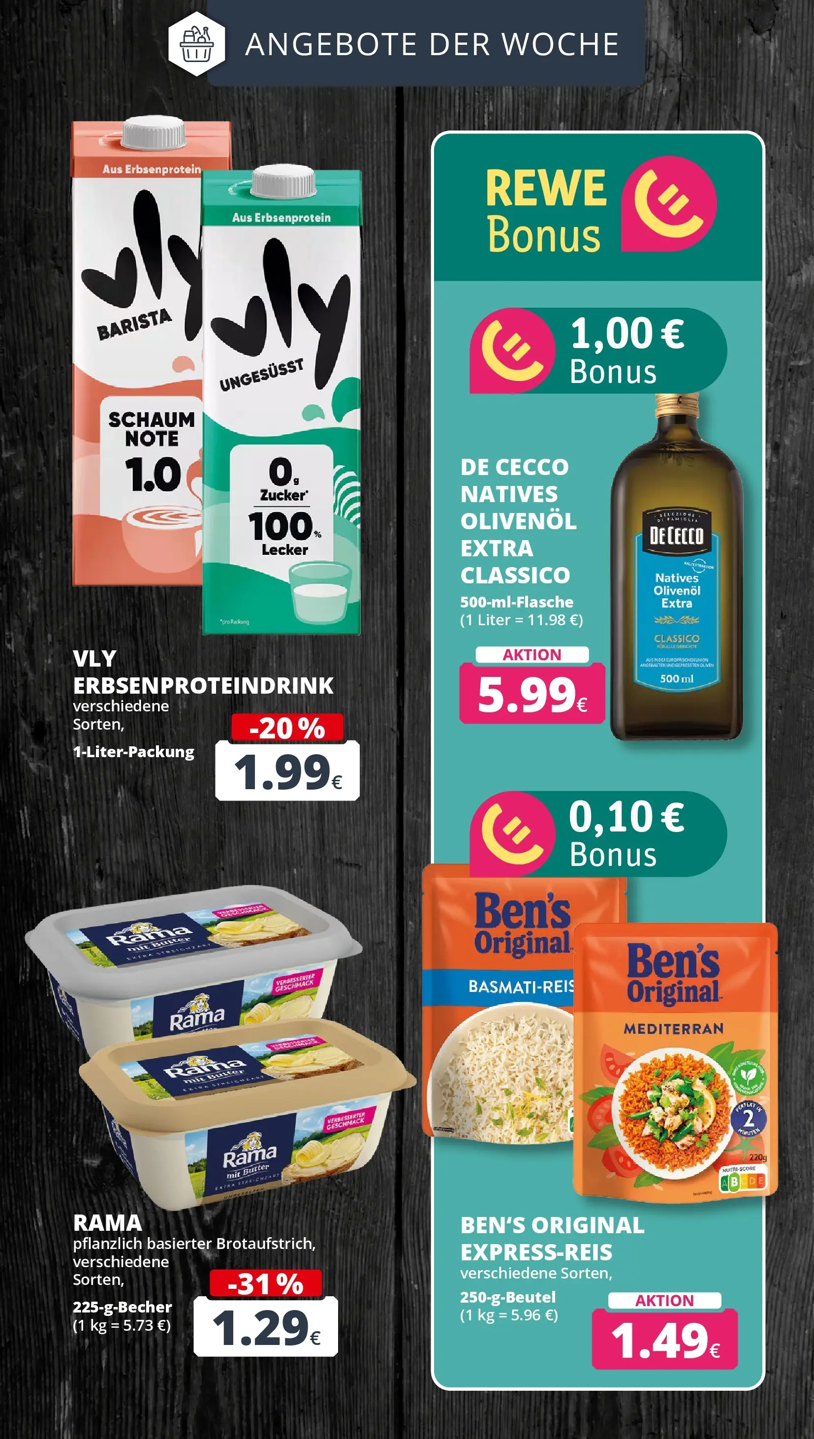 REWE Prospekt ab 05.04.2026 zum Blättern » Angebote | Seite: 5 | Produkte: Rama, Basmatireis, Butter, Olivenol
