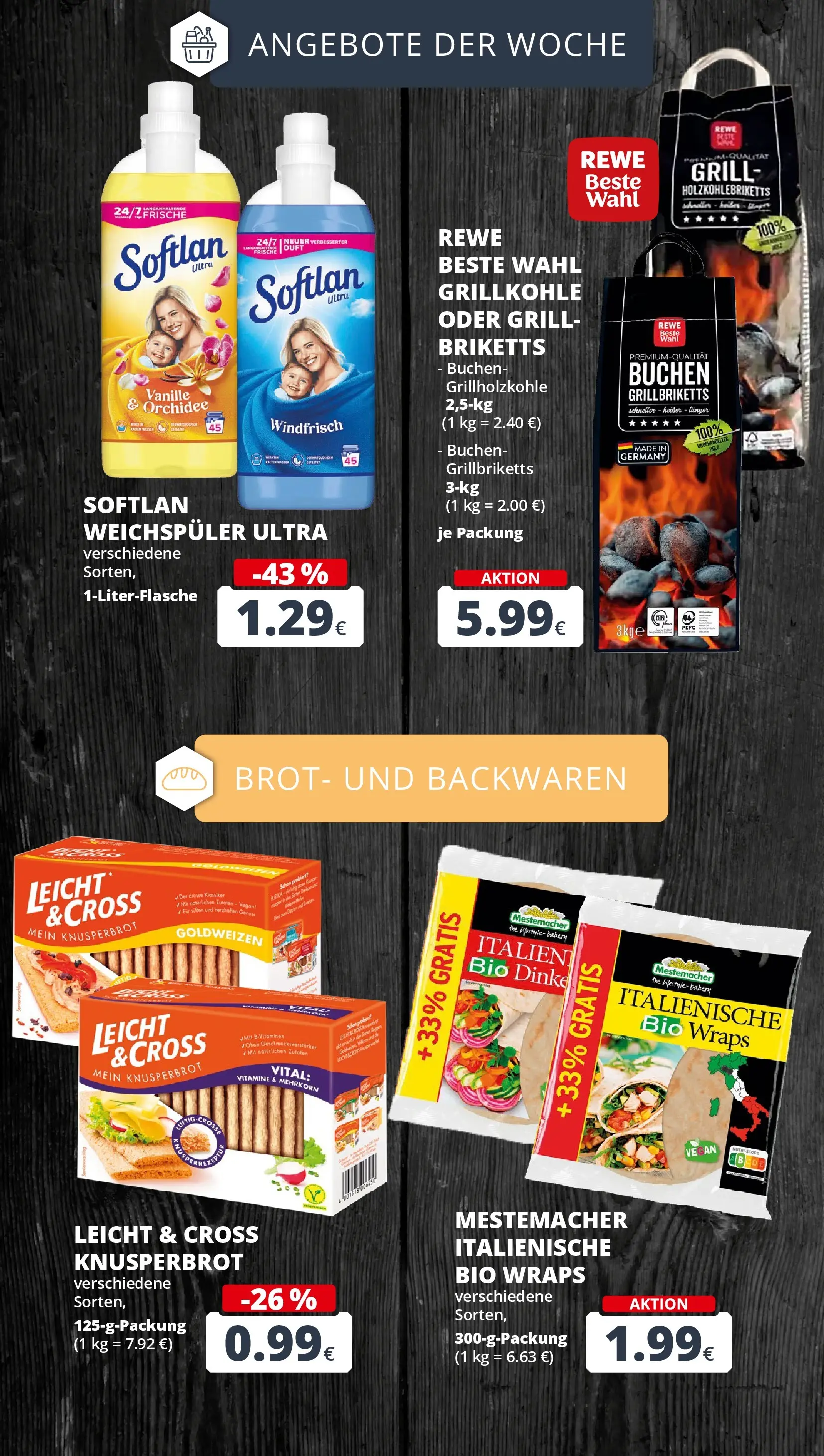 REWE Prospekt ab 05.04.2026 zum Blättern » Angebote | Seite: 8 | Produkte: Orchidee, Duft, Weichspüler, Brot