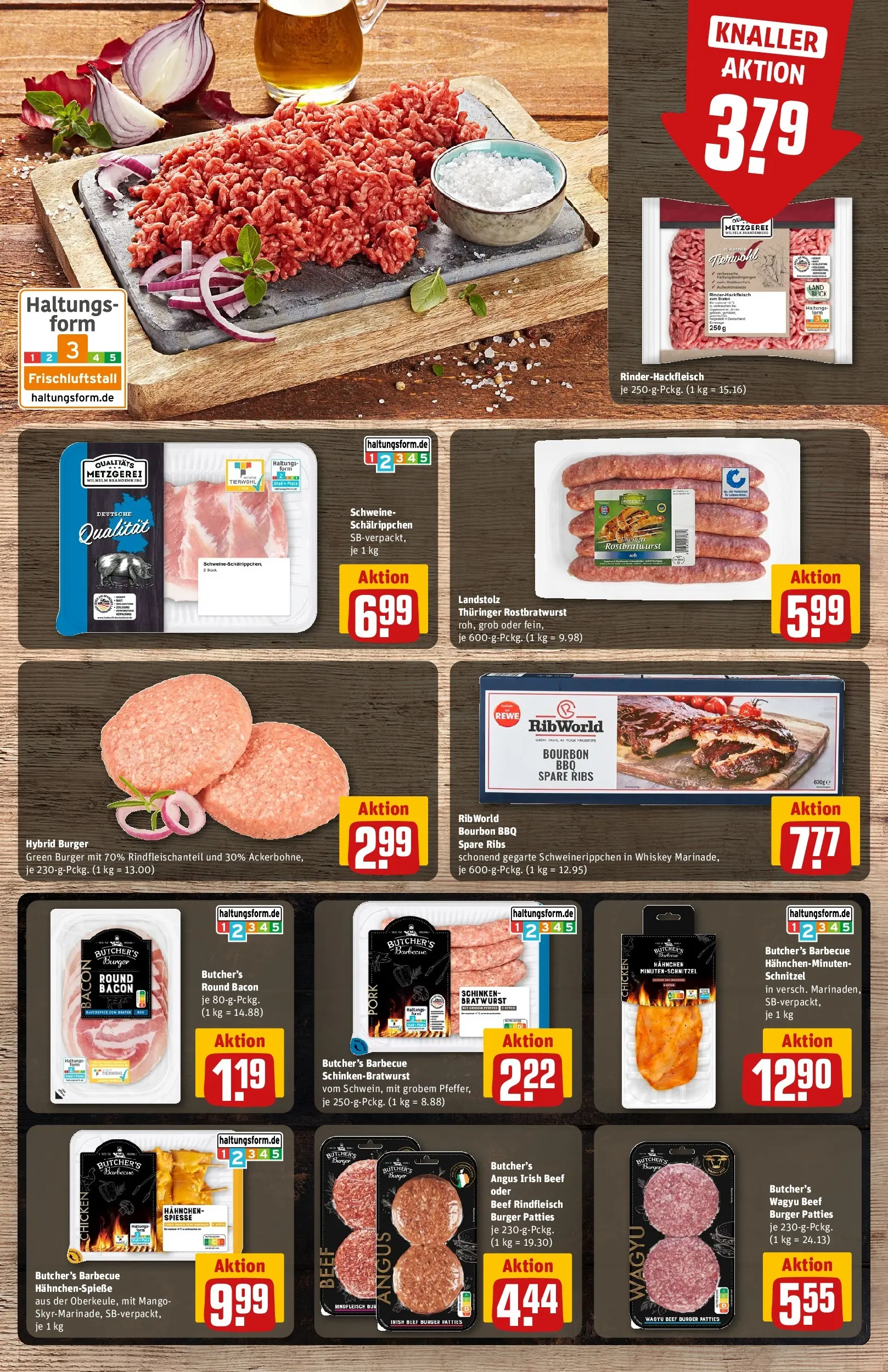 REWE Prospekt ab 05.04.2026 zum Blättern » Angebote | Seite: 10 | Produkte: Burger, Mango, Rindfleisch, Whiskey