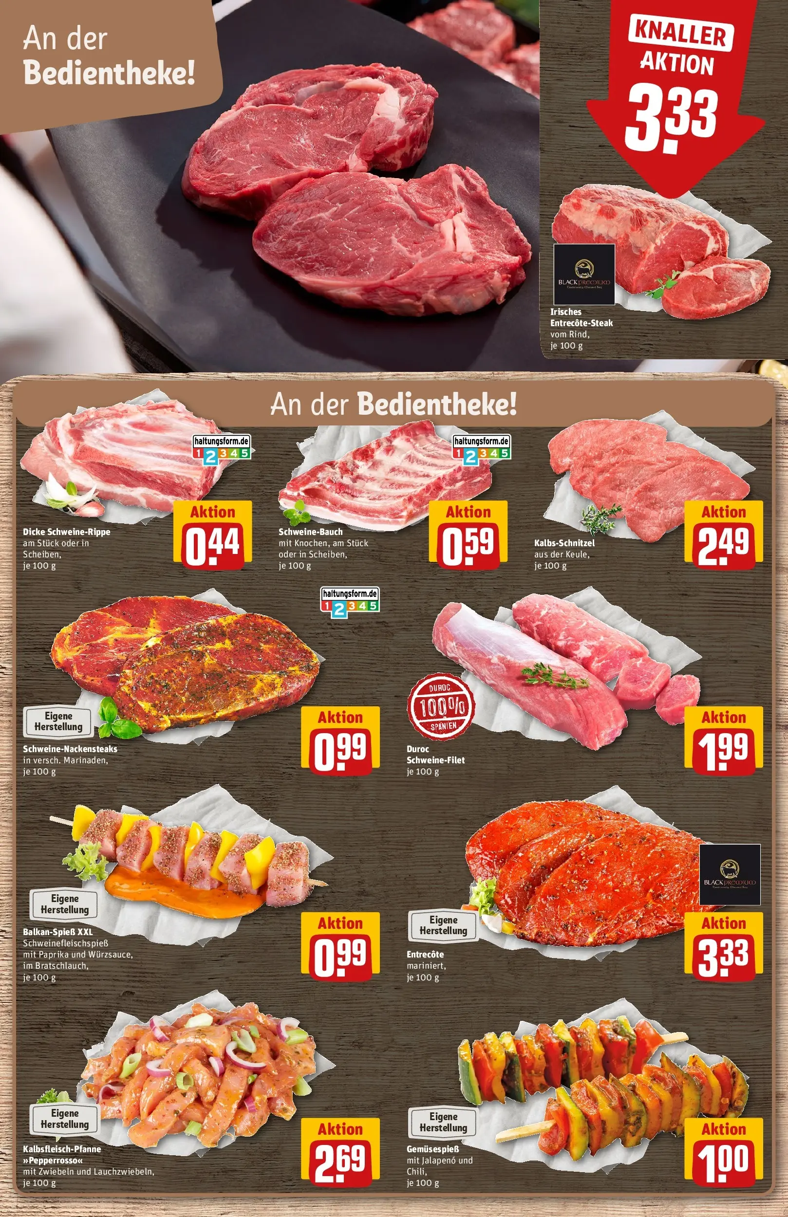 REWE Prospekt ab 05.04.2026 zum Blättern » Angebote | Seite: 11 | Produkte: Schweinebauch, Schweinefilet, Zwiebeln, Paprika