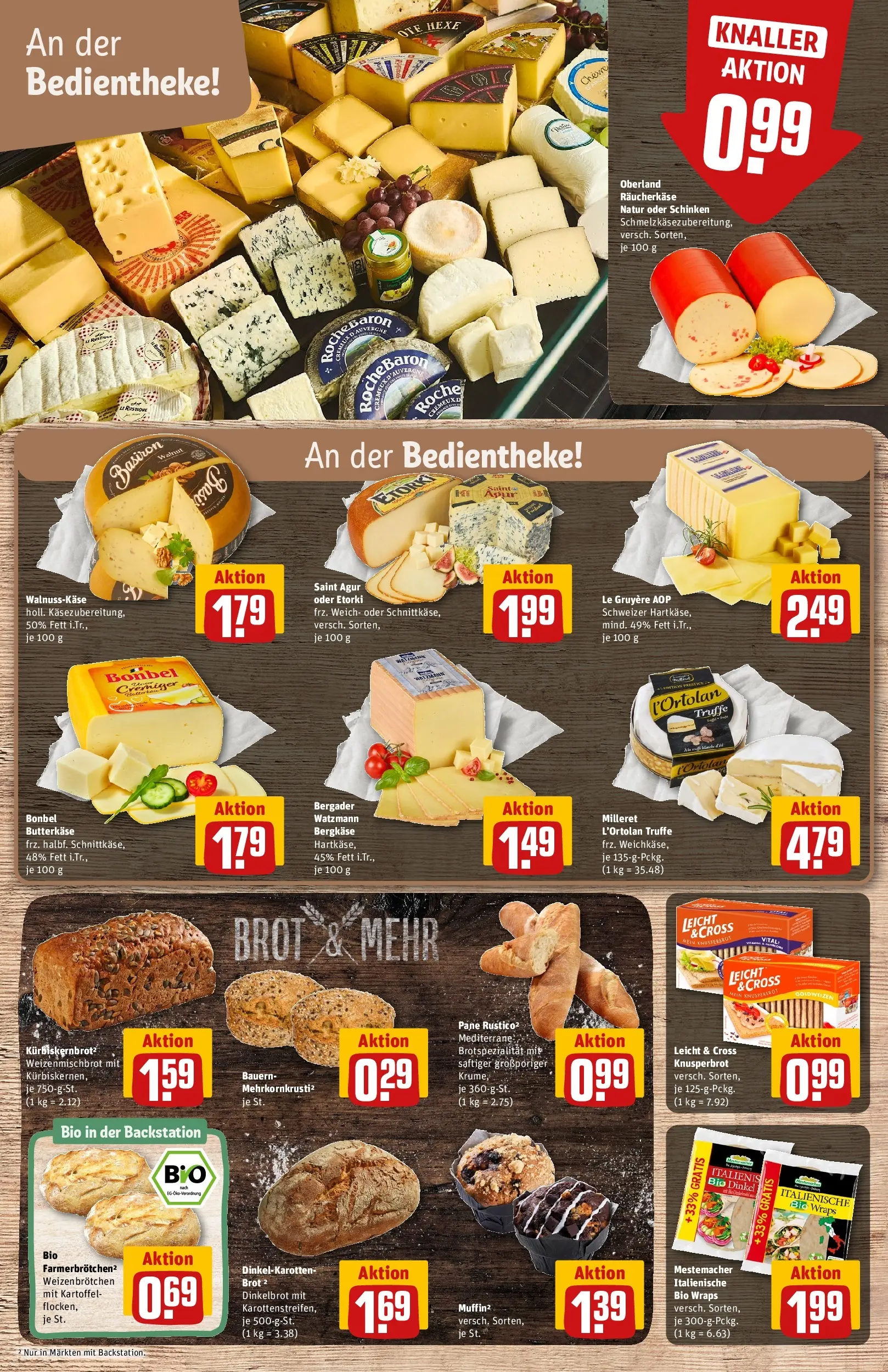 REWE Prospekt ab 05.04.2026 zum Blättern » Angebote | Seite: 13 | Produkte: Butter, Pane, Brot, Schinken