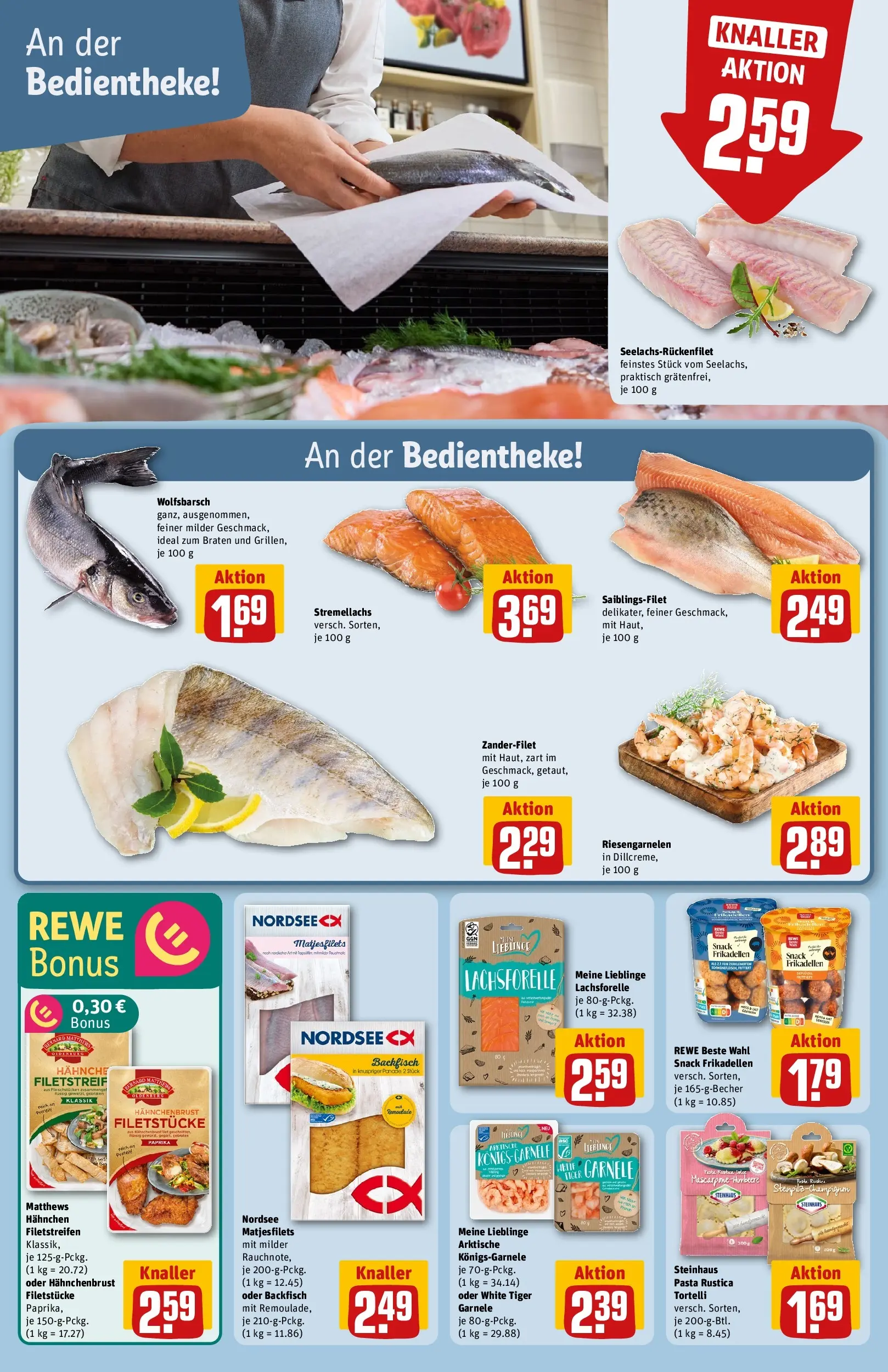 REWE Prospekt ab 05.04.2026 zum Blättern » Angebote | Seite: 14 | Produkte: Hahnchen, Paprika, Pasta, Hahnchenbrust