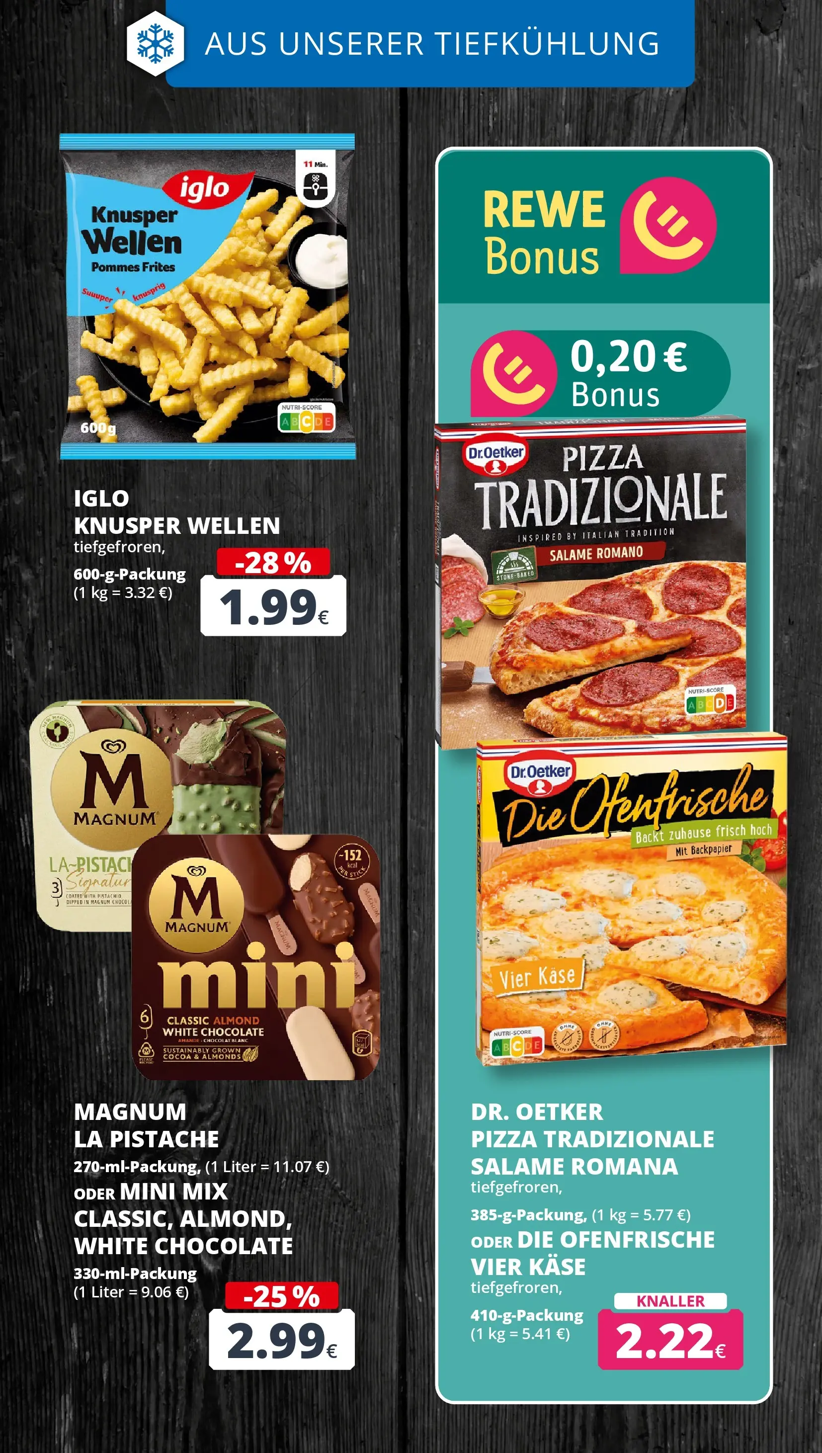 REWE Prospekt ab 05.04.2026 zum Blättern » Angebote | Seite: 17 | Produkte: Pommes, Pommes frites, Ofenfrische, Pizza