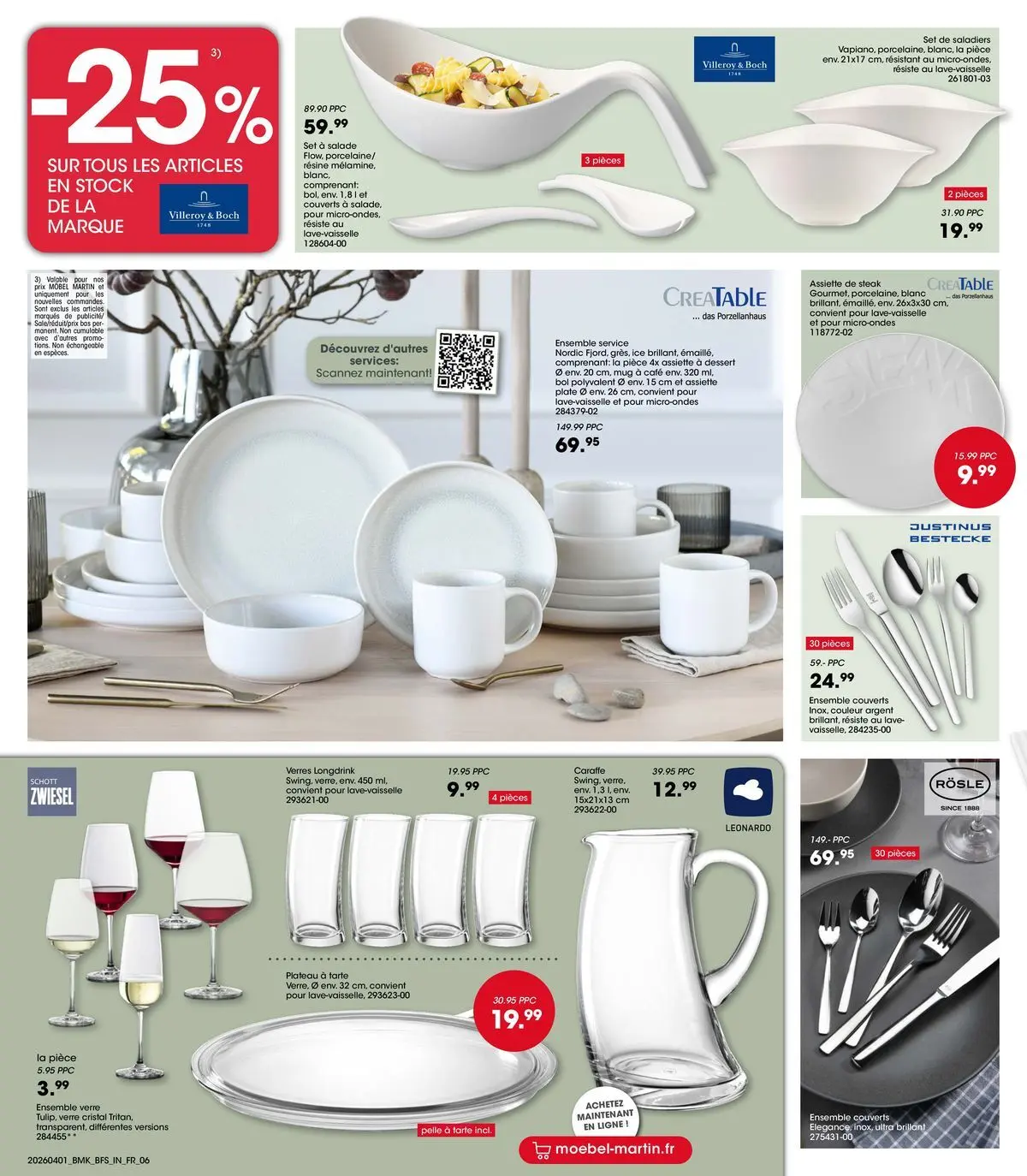 Möbel Martin - Les Highlights du mois d'avril à partir du 01/04/2026 - promo en ligne | Page: 6 | Produits: Salade, Plateau, Bol, Café