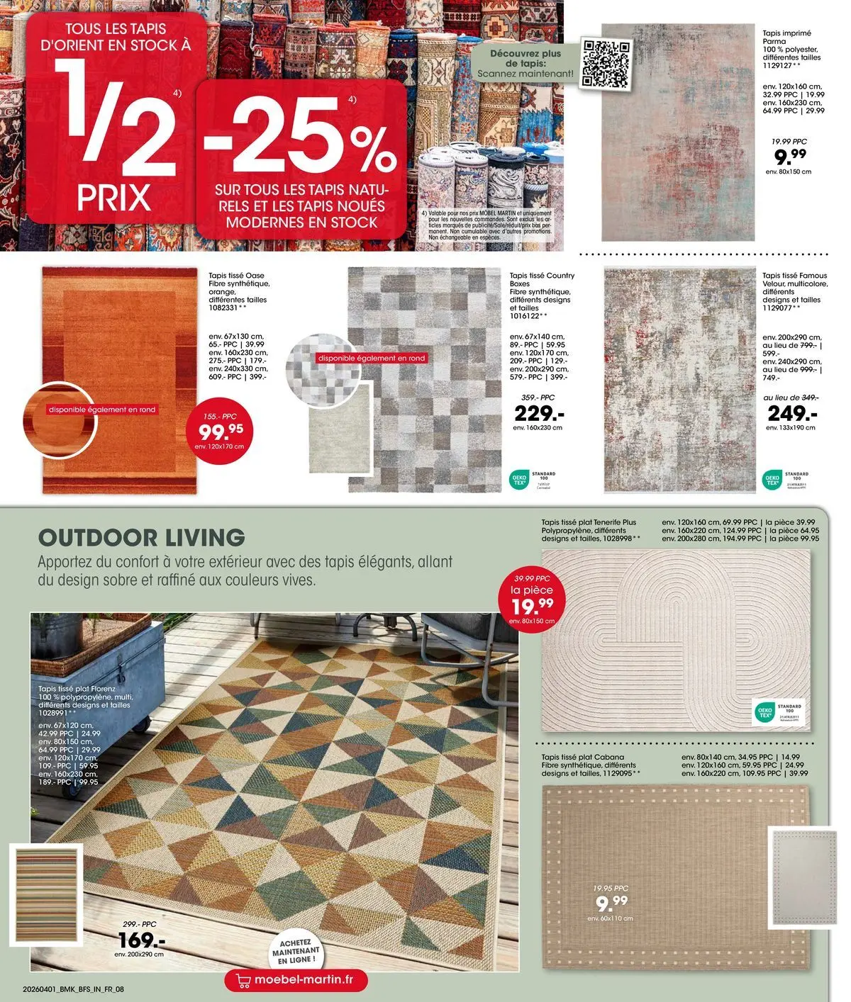 Möbel Martin - Les Highlights du mois d'avril à partir du 01/04/2026 - promo en ligne | Page: 8 | Produits: Tapis