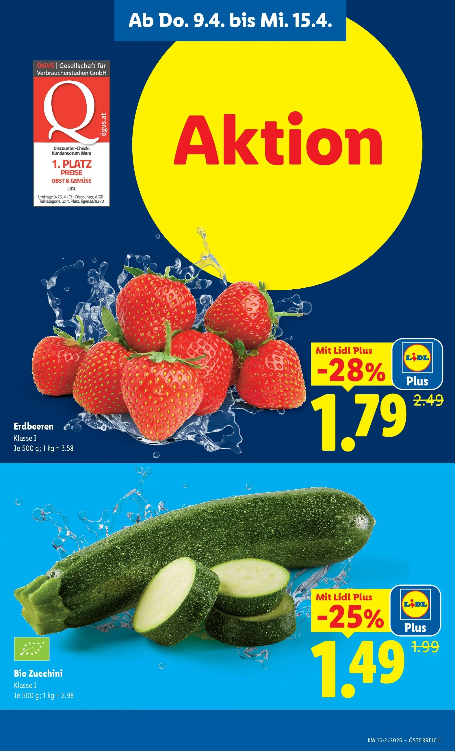 Lidl - Lidl ab 08.04.2026 - Angebote ab donnerstag | Seite: 3 | Produkte: Erdbeeren, Gemüse, Obst