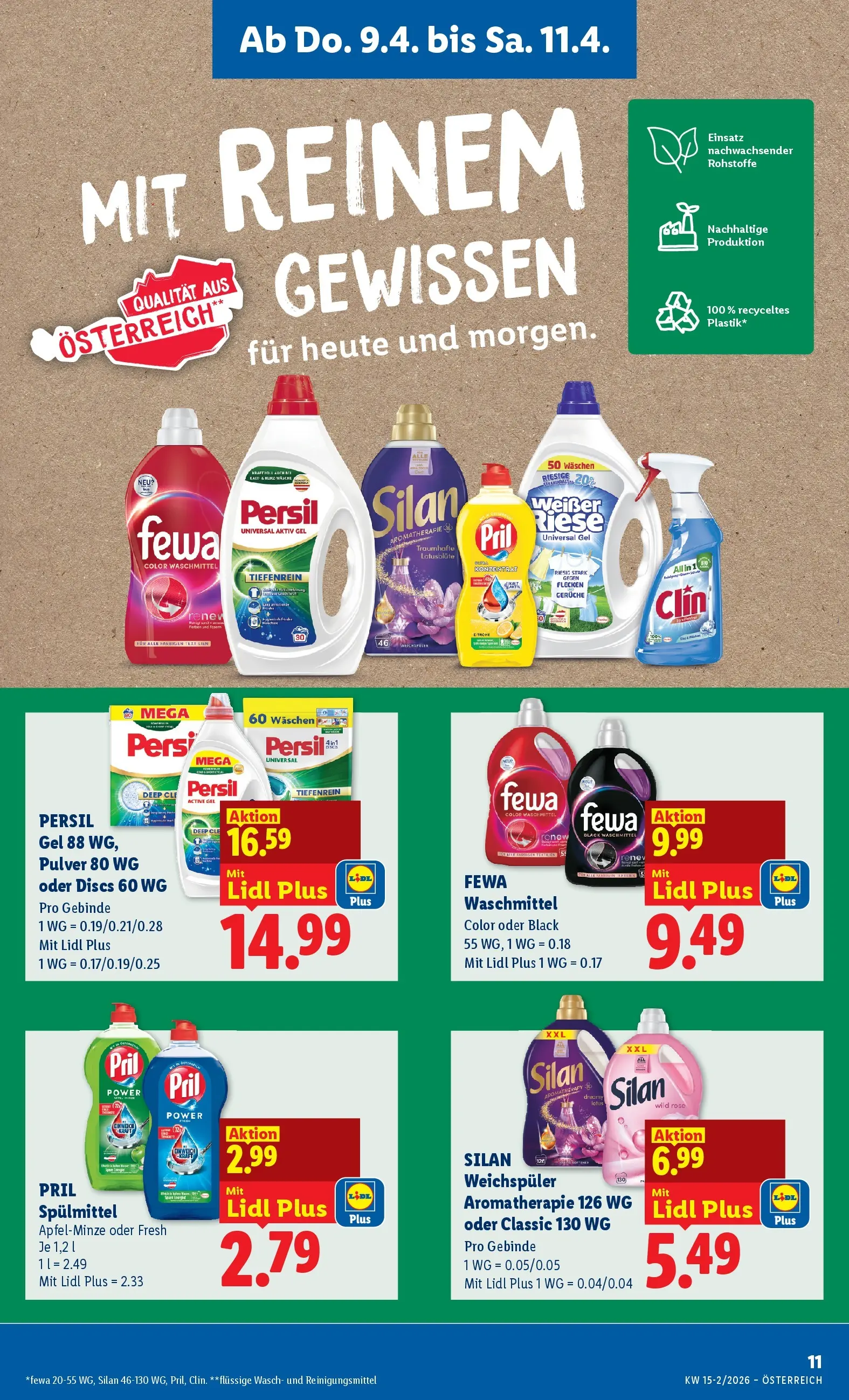 Lidl - Lidl ab 08.04.2026 - Angebote ab donnerstag | Seite: 13 | Produkte: Weichspüler, Waschmittel