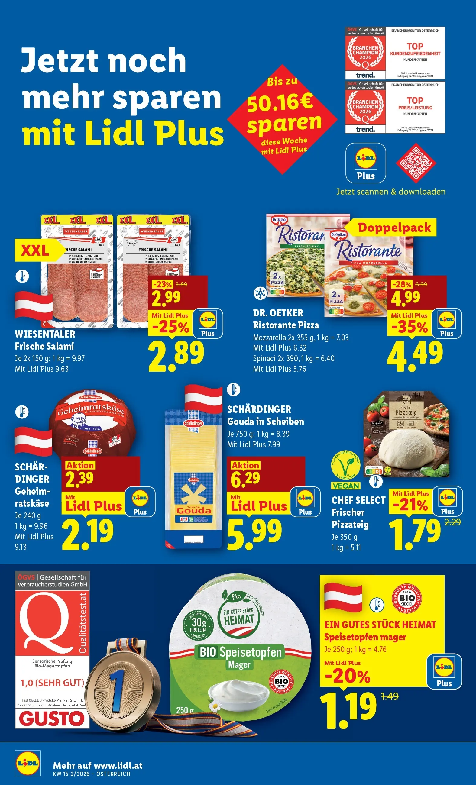 Lidl - Lidl ab 08.04.2026 - Angebote ab donnerstag | Seite: 14 | Produkte: Salami, Pizza
