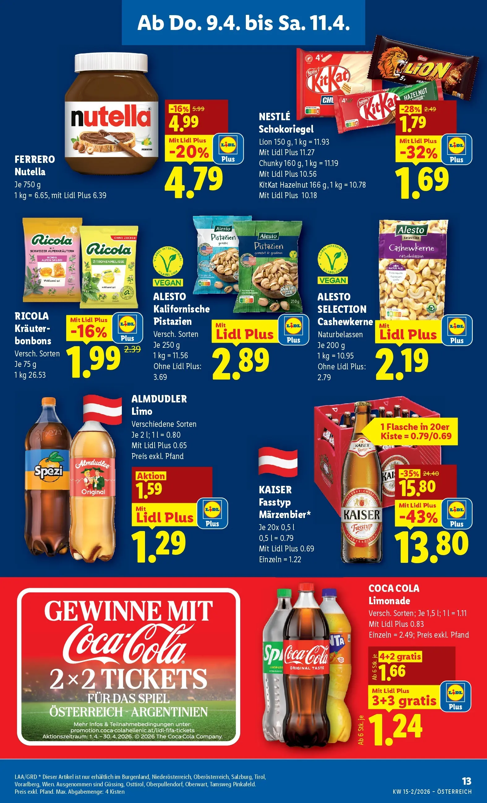 Lidl - Lidl ab 08.04.2026 - Angebote ab donnerstag | Seite: 15 | Produkte: Zucker, Spiel
