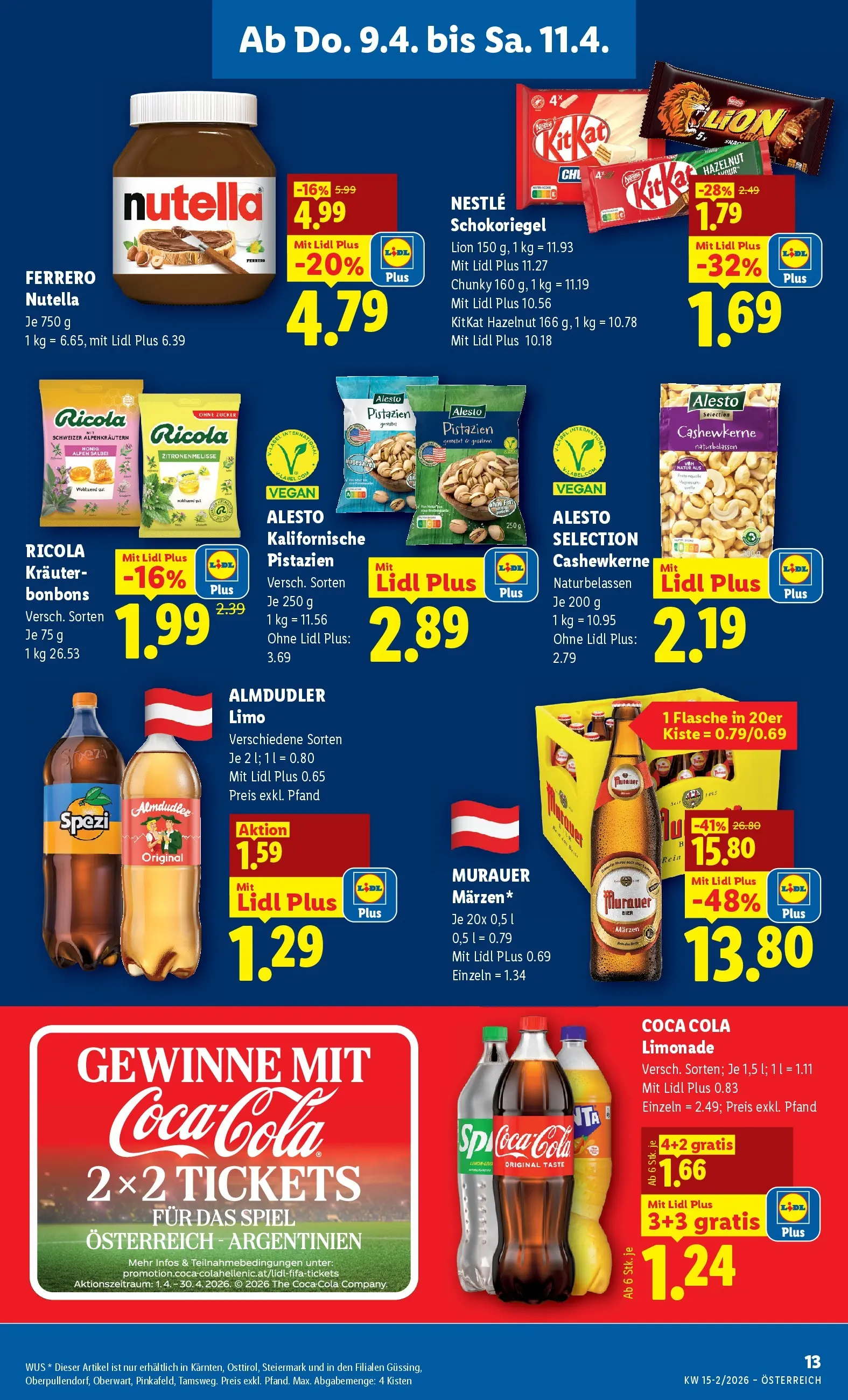 Lidl - Lidl ab 08.04.2026 - Angebote ab donnerstag | Seite: 15 | Produkte: Zucker, Spiel, Bier