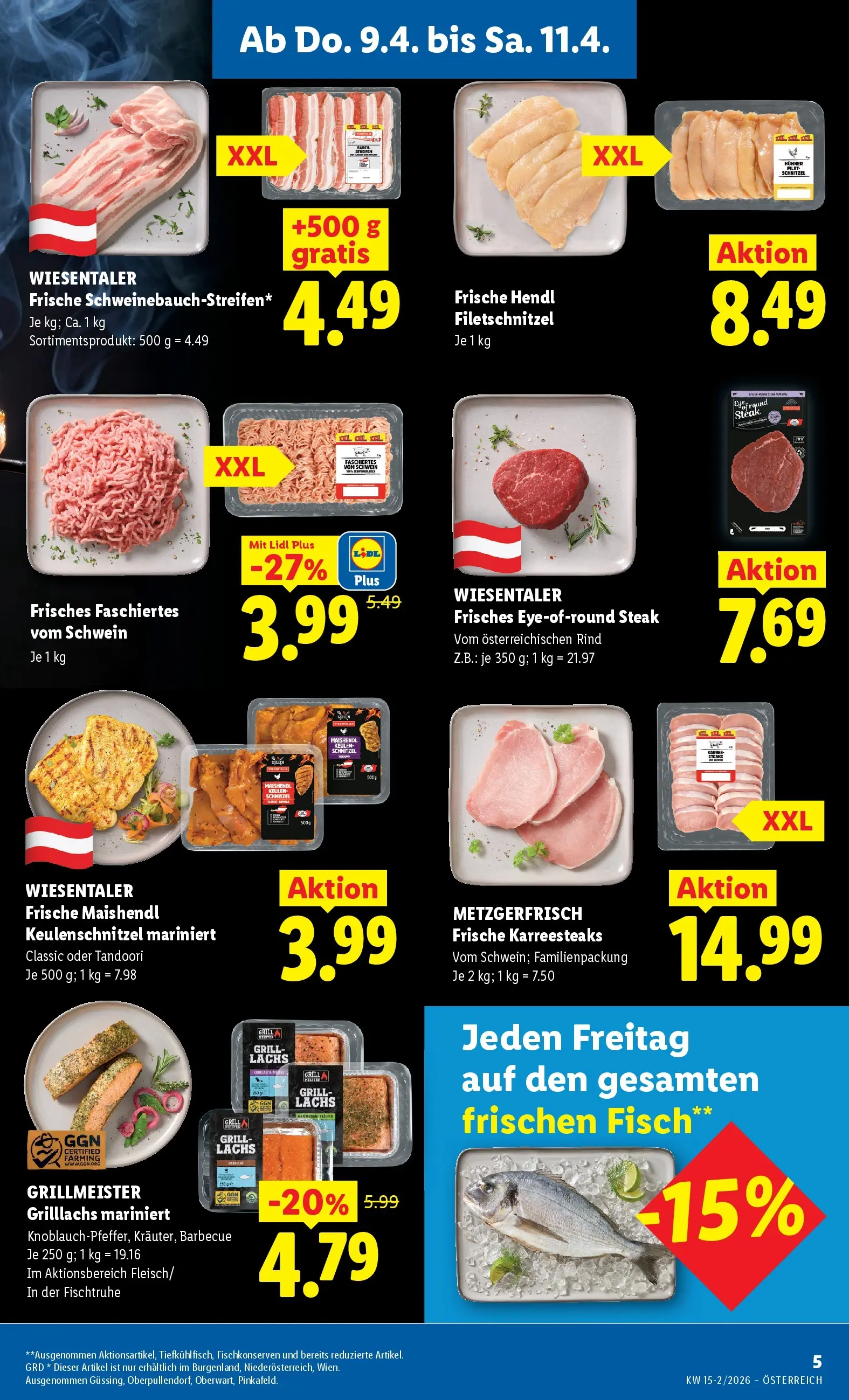 Lidl - Lidl ab 08.04.2026 - Angebote ab donnerstag | Seite: 7 | Produkte: Grill, Fisch