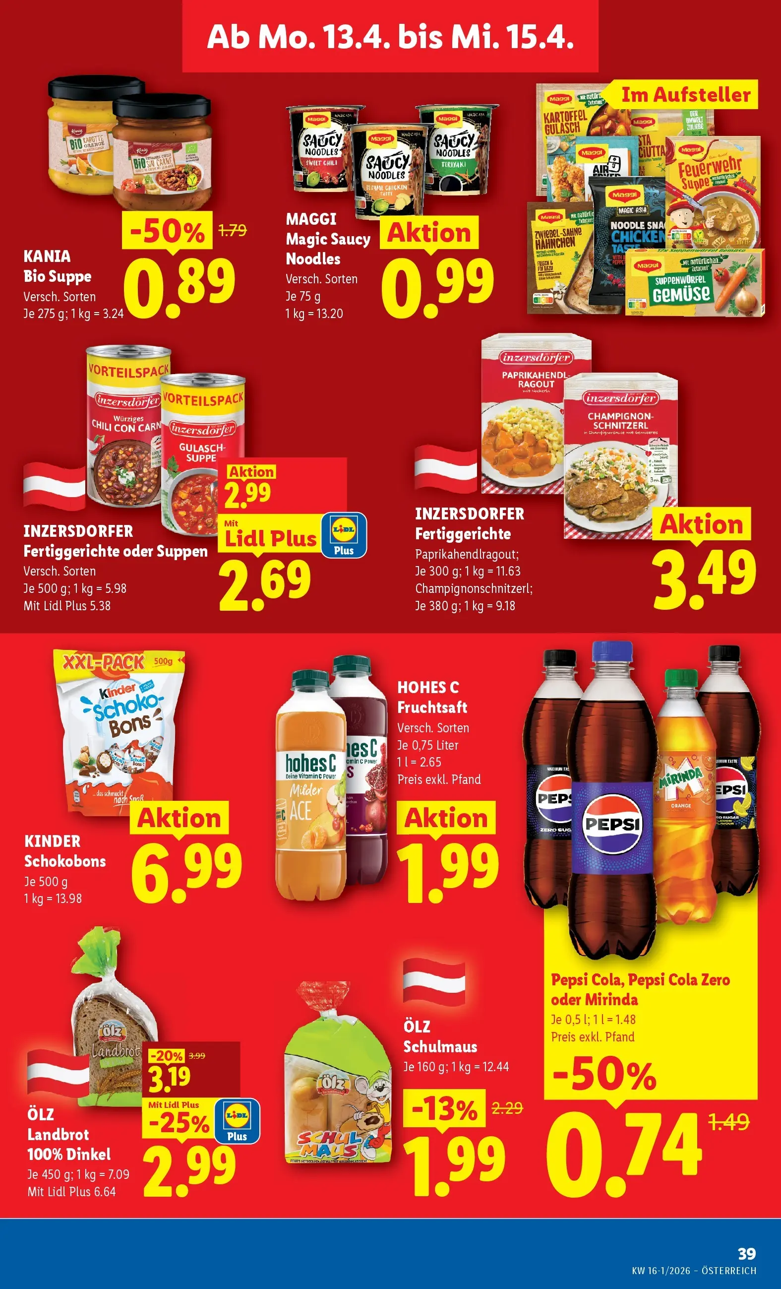 Lidl - Lidl ab 08.04.2026 - Angebote ab donnerstag | Seite: 42 | Produkte: Gemüse, Fertiggerichte, Maus, Brot