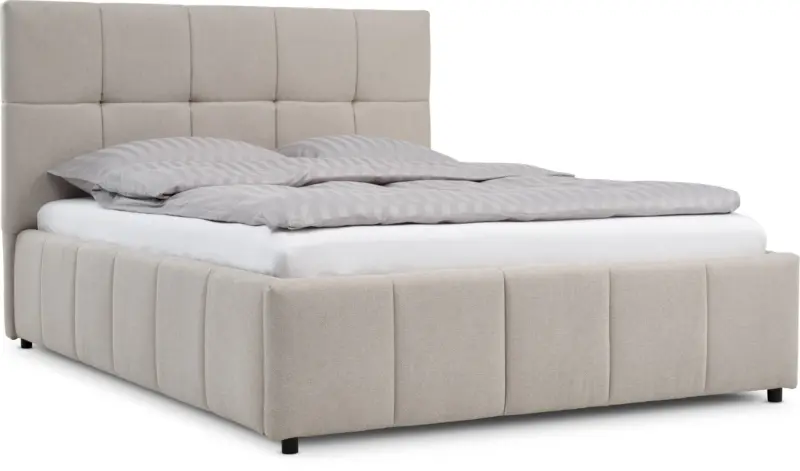 JYSK Рамка за легло VEMMELEV 120x200 със съхранение бежов тестил