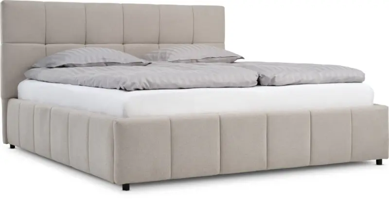 JYSK Рамка за легло VEMMELEV с място за съхр. 180x200 бежов т.