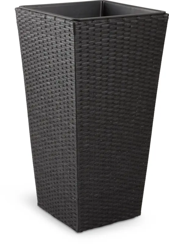 JYSK Плетена кашпа BLOMMOR Ш36xД36xВ70 черна