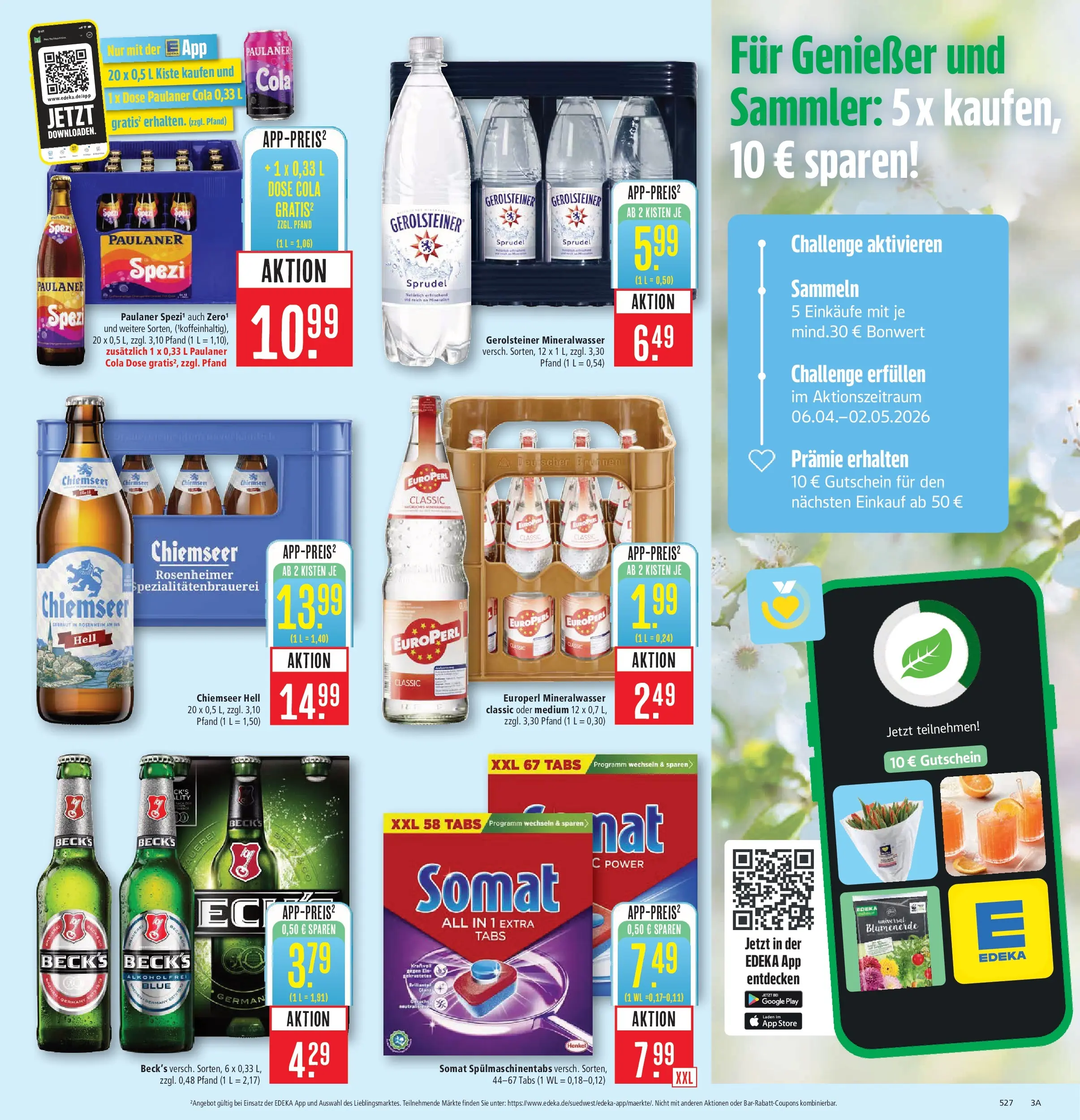 Marktkauf Prospekt Aschaffenburg	 (ab 05.04.2026) » Angebote online | Seite: 3 | Produkte: Cola, Mineralwasser, Blumenerde, Gerolsteiner