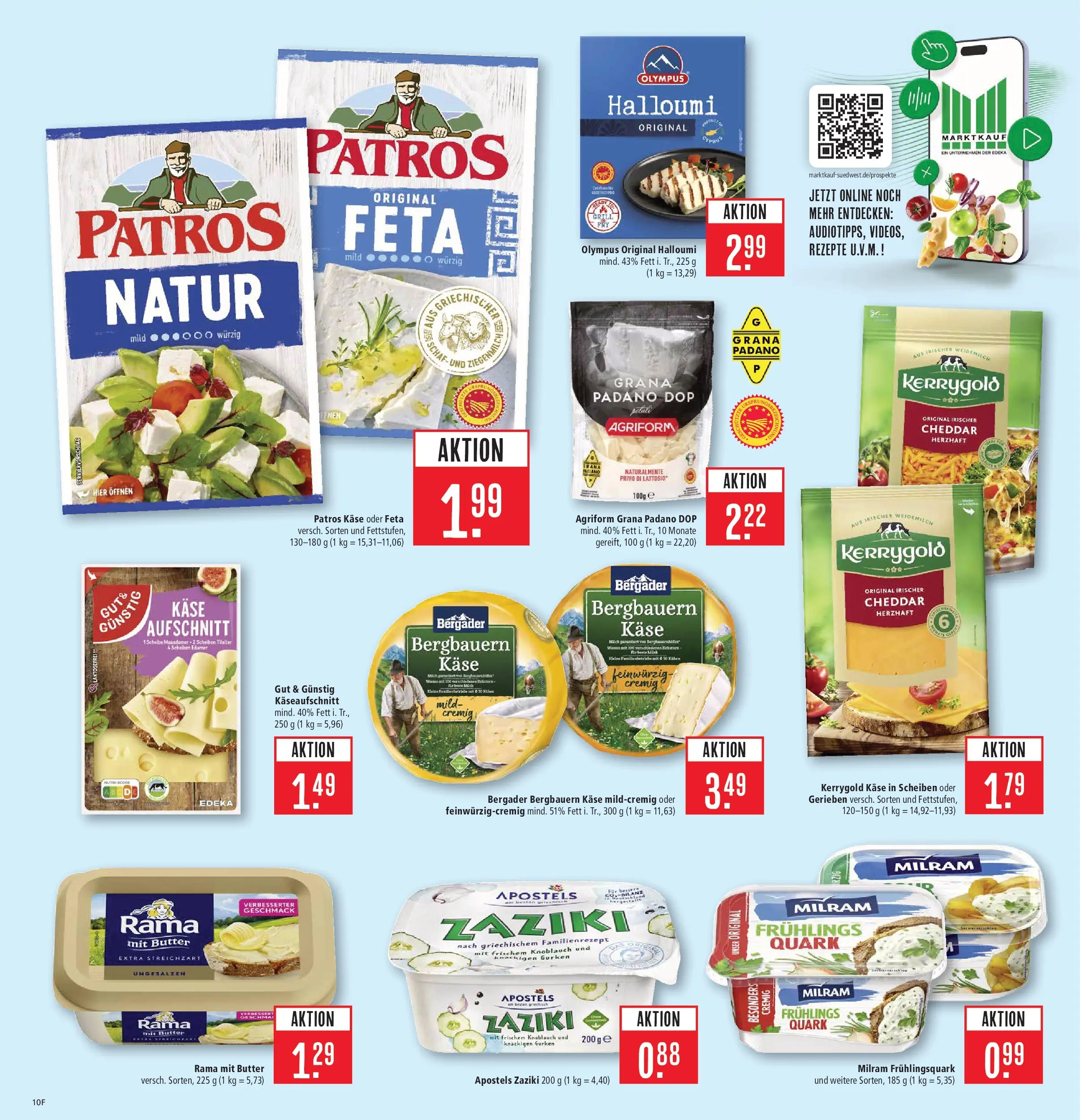 Marktkauf Prospekt Böblingen	 (ab 05.04.2026) » Angebote online | Seite: 10 | Produkte: Rama, Butter, Käse, Patros