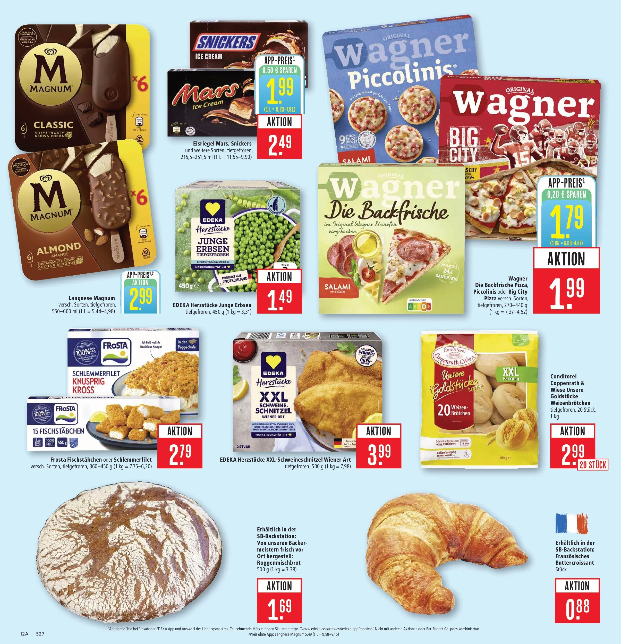 Marktkauf Prospekt Aschaffenburg	 (ab 05.04.2026) » Angebote online | Seite: 12 | Produkte: Langnese, Frosta, Salami, Erbsen