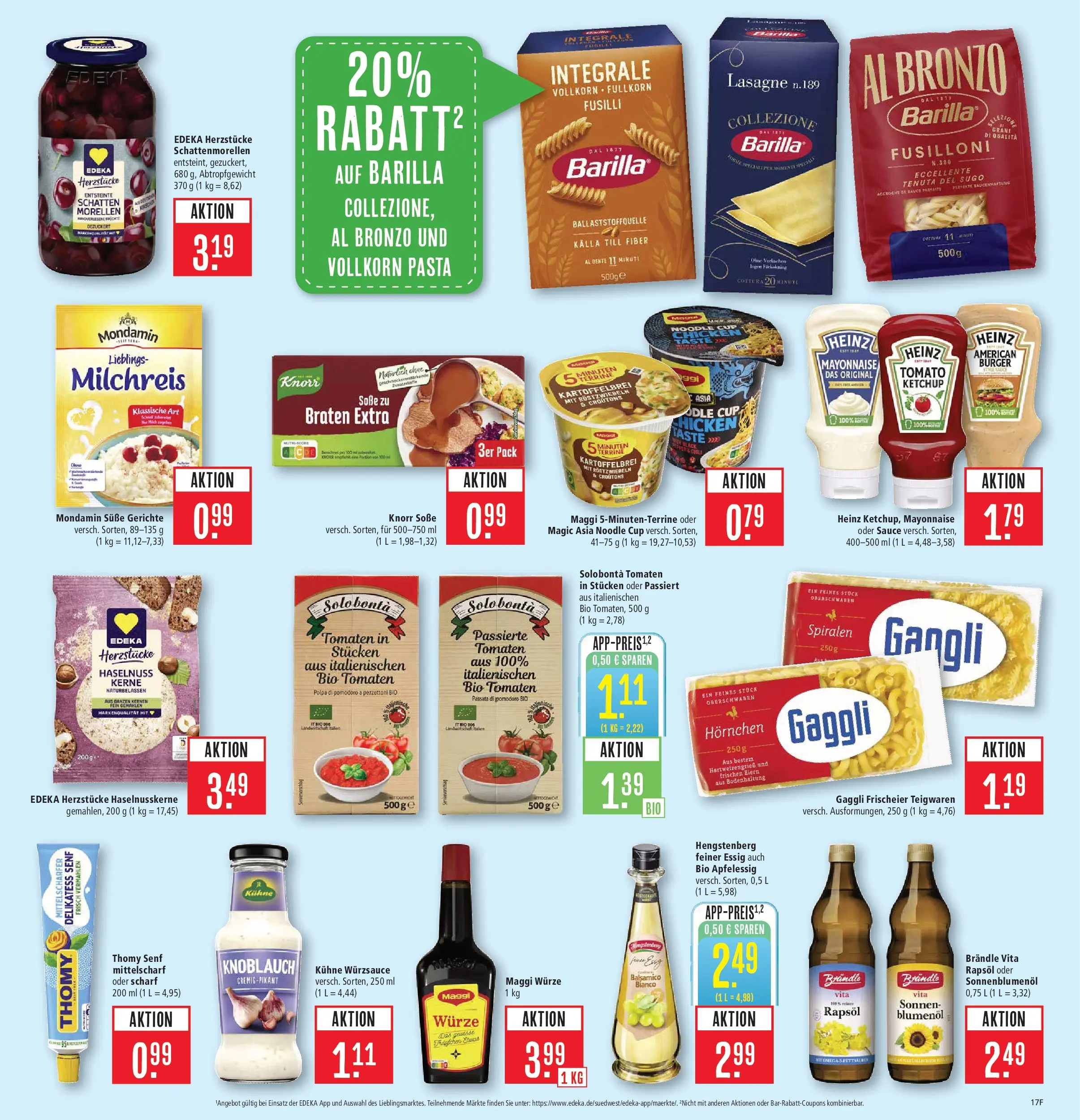 Marktkauf Prospekt Böblingen	 (ab 05.04.2026) » Angebote online | Seite: 17 | Produkte: Maggi, Barilla, Creme, Ketchup