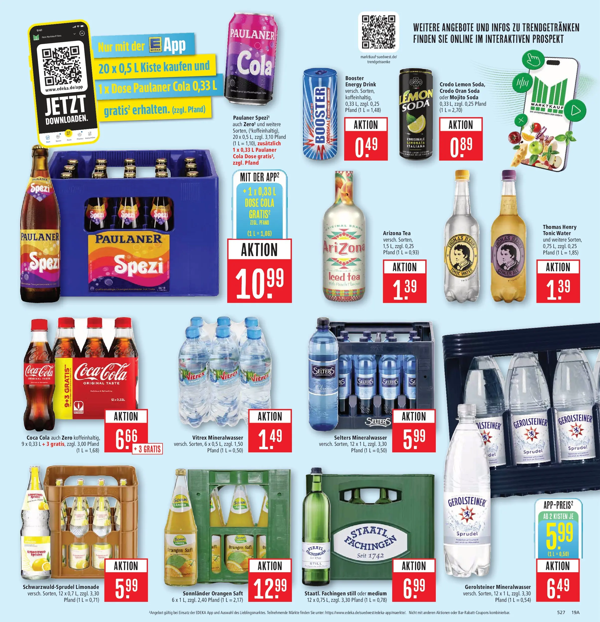 Marktkauf Prospekt Aschaffenburg	 (ab 05.04.2026) » Angebote online | Seite: 19 | Produkte: Energy, Orangen, Mineralwasser, Saft