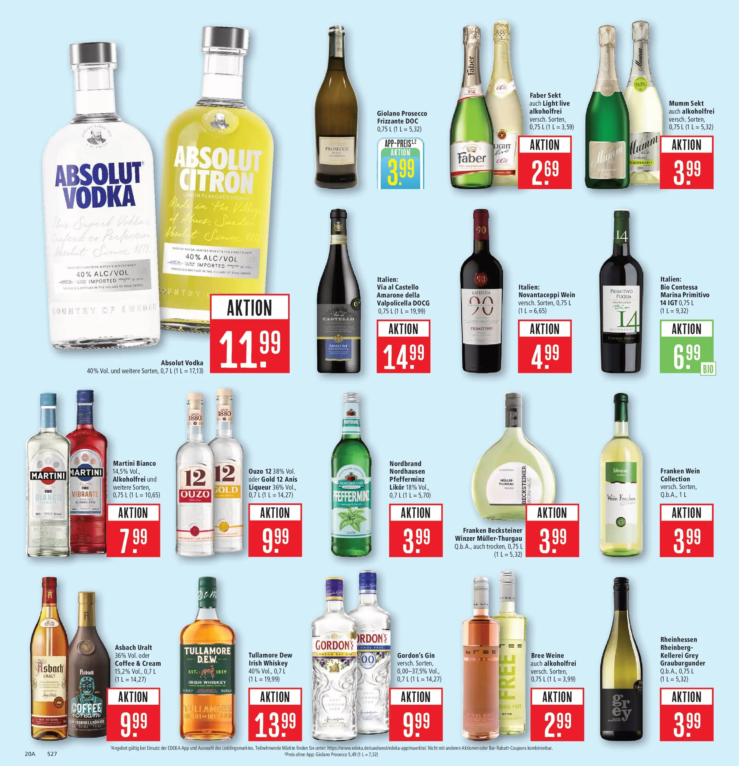 Marktkauf Prospekt Aschaffenburg	 (ab 05.04.2026) » Angebote online | Seite: 24 | Produkte: Gordon's gin, Ouzo, Vodka, Gin