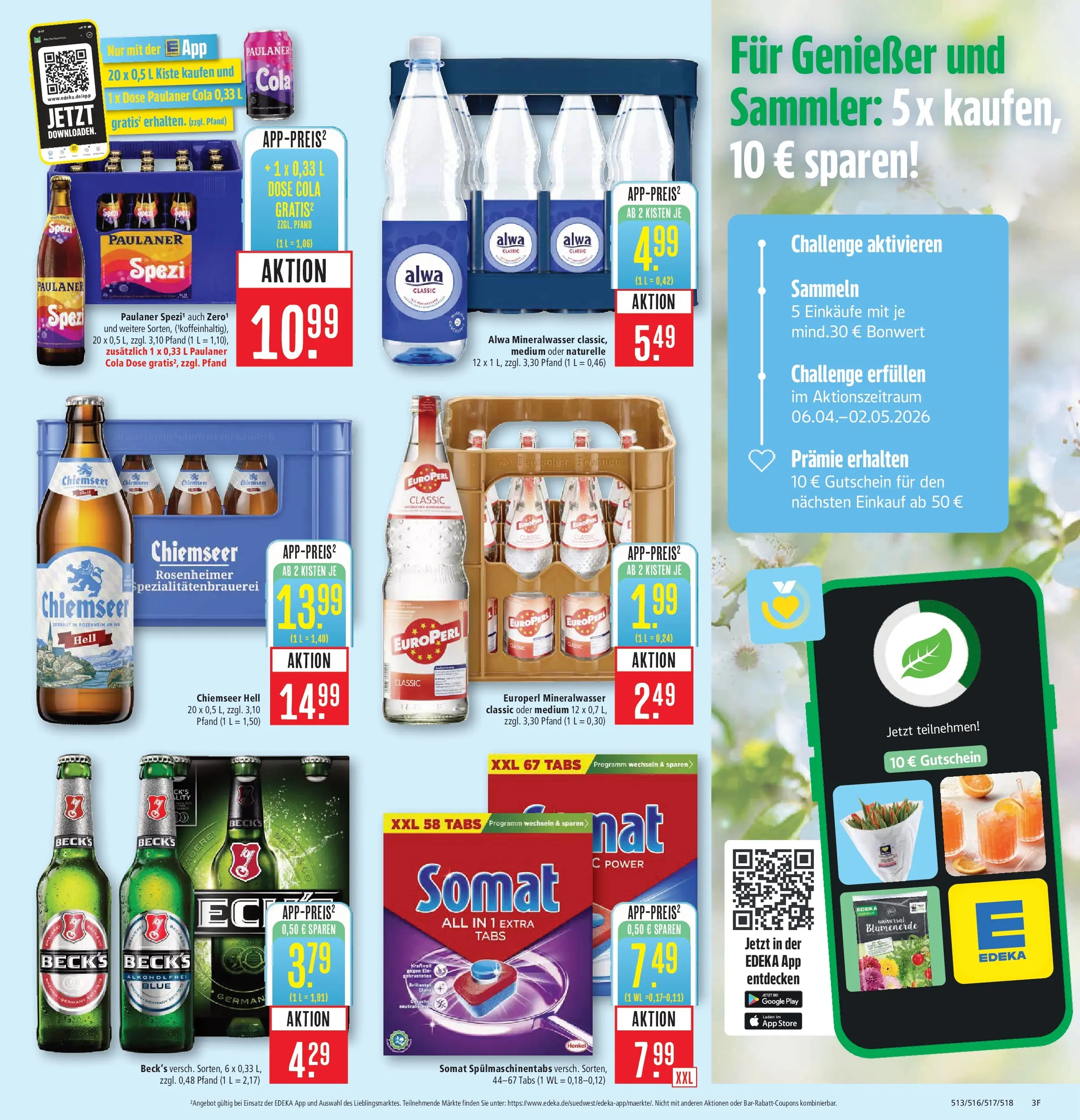 Marktkauf Prospekt Böblingen	 (ab 05.04.2026) » Angebote online | Seite: 3 | Produkte: Cola, Mineralwasser, Blumenerde, Spülmaschinentabs