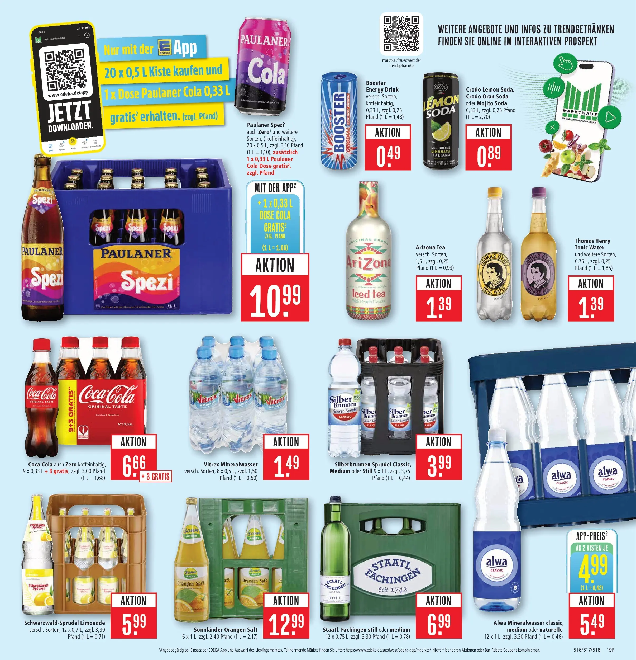 Marktkauf Prospekt Böblingen	 (ab 05.04.2026) » Angebote online | Seite: 19 | Produkte: Coca cola, Cola, Paulaner spezi, Paulaner