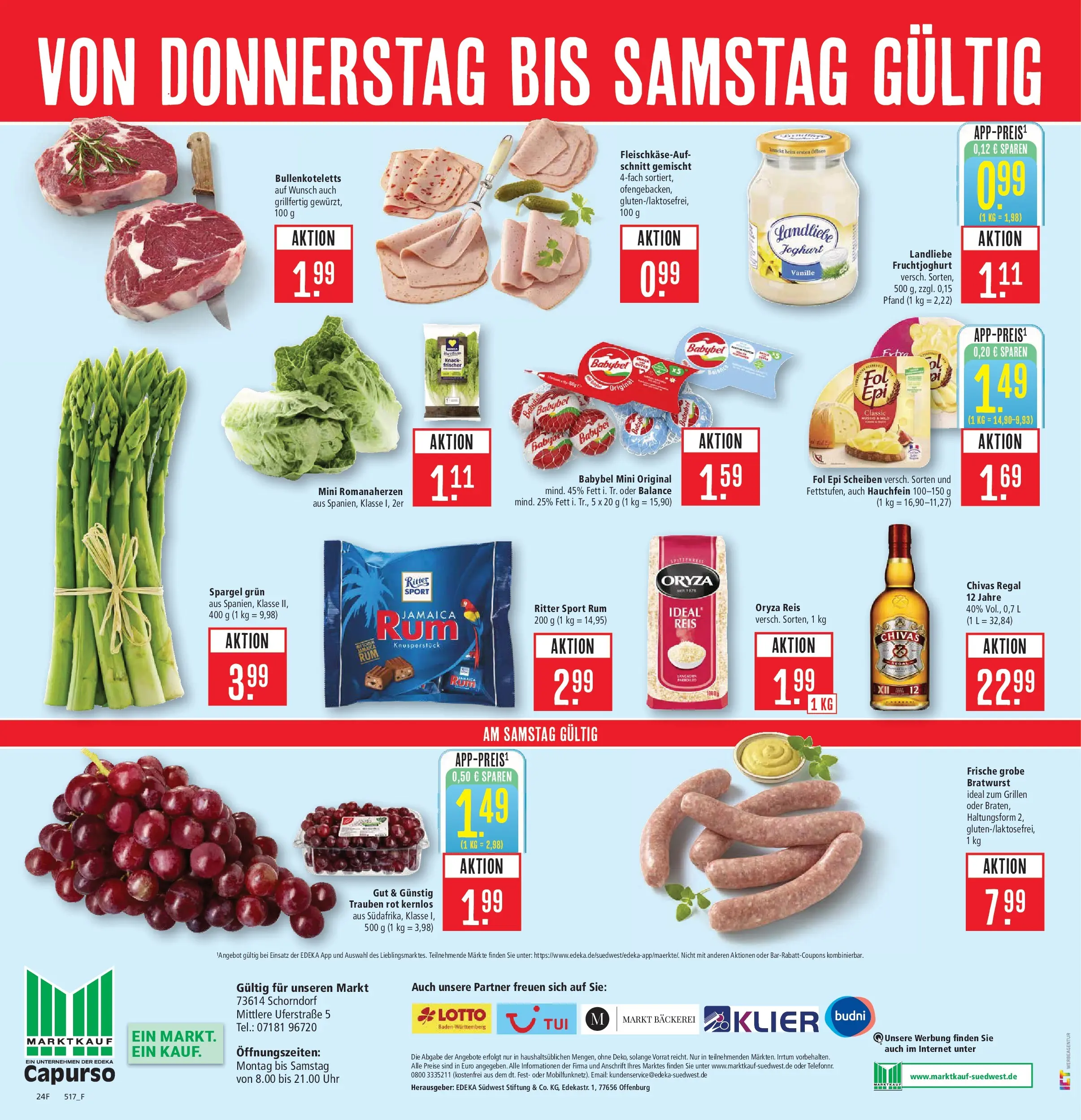 Marktkauf Prospekt Schorndorf	 (ab 05.04.2026) » Angebote online | Seite: 28 | Produkte: Bäckerei, Ritter sport, Fruchtjoghurt, Reis