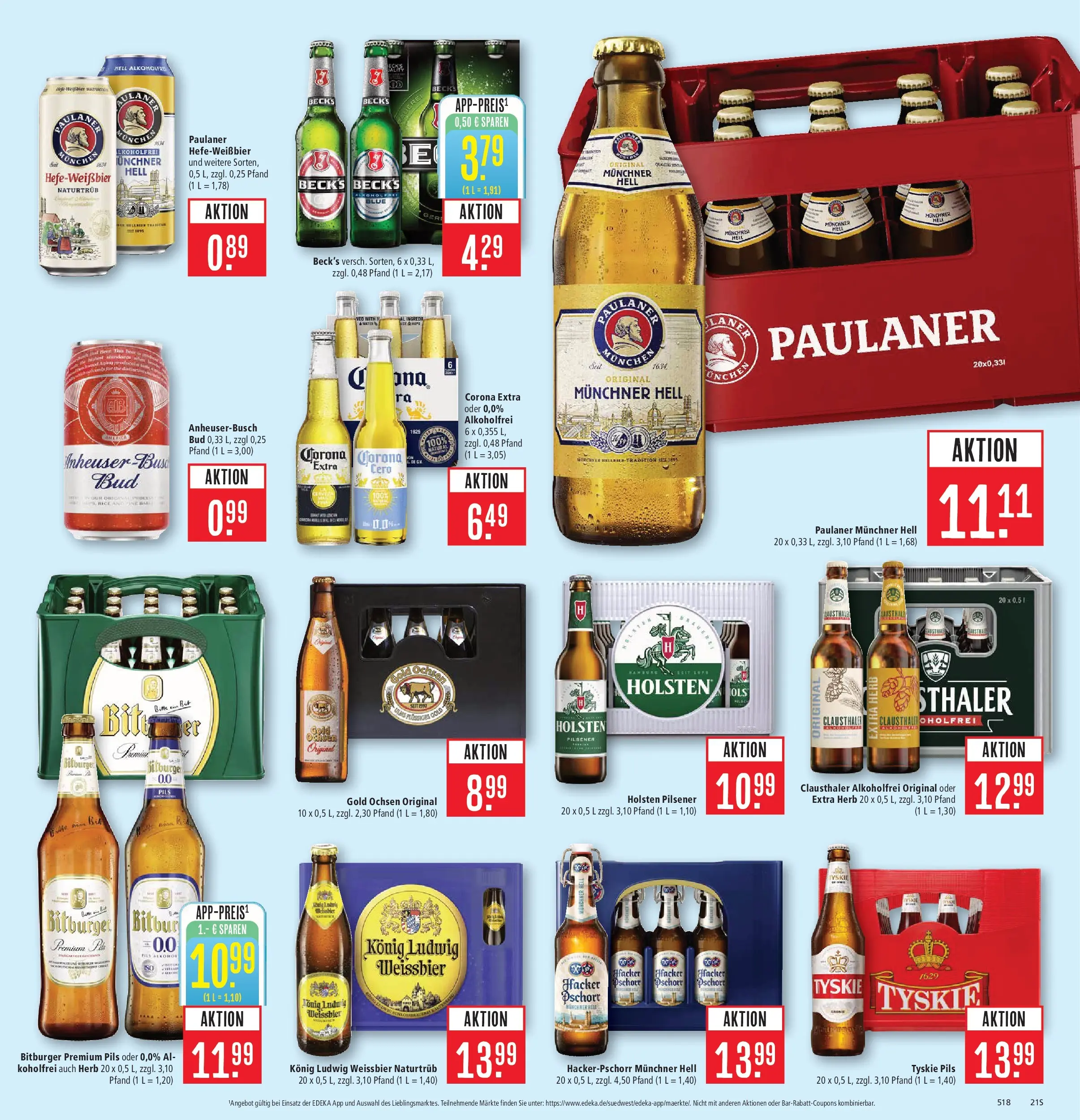 Marktkauf Prospekt Heidenheim	 (ab 05.04.2026) » Angebote online | Seite: 25 | Produkte: Bitburger, Tyskie, Weißbier, Paulaner