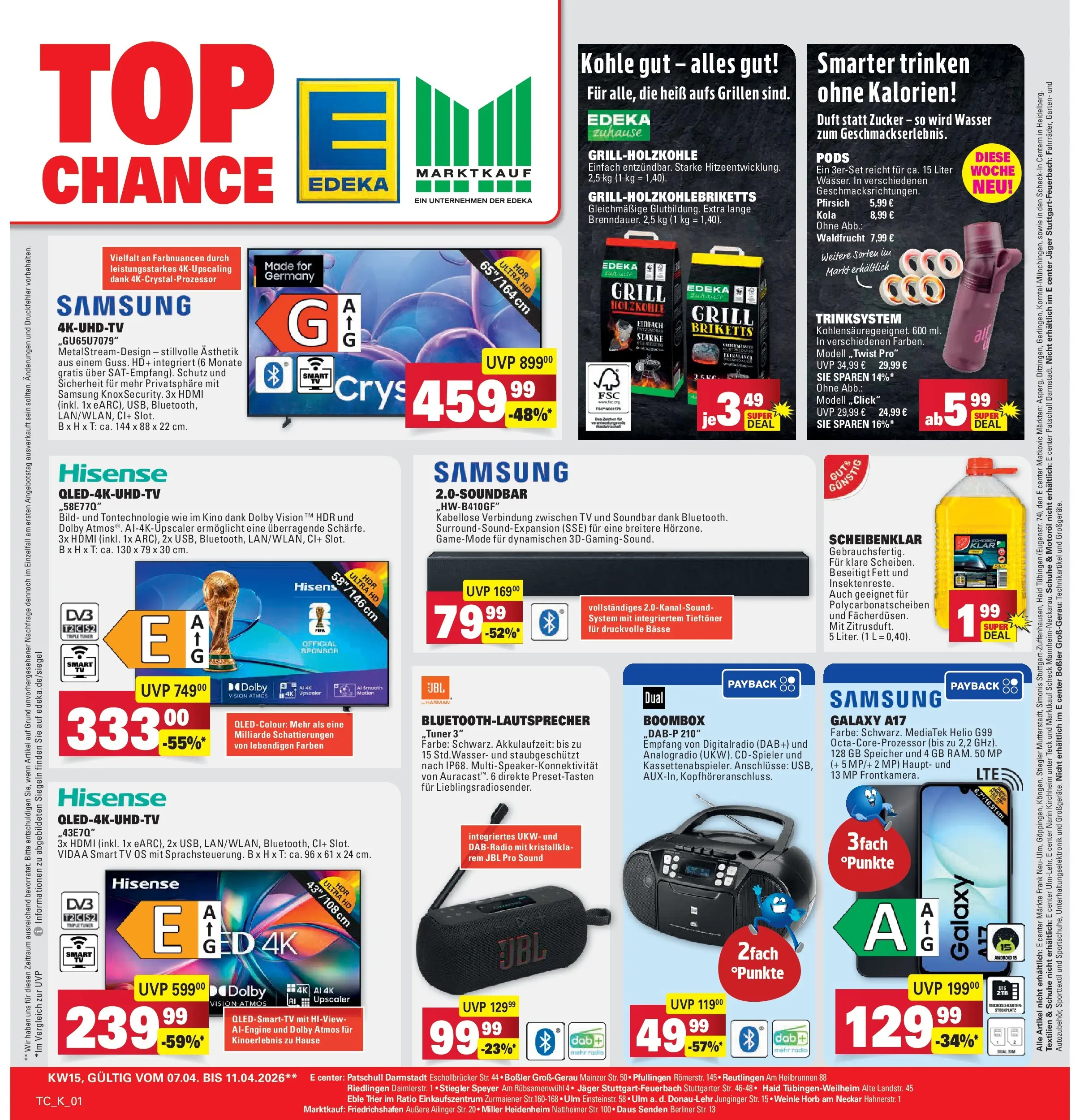 Marktkauf Prospekt Heidenheim	 (ab 05.04.2026) » Angebote online | Seite: 29 | Produkte: Berliner, Grill, Samsung, Soundbar