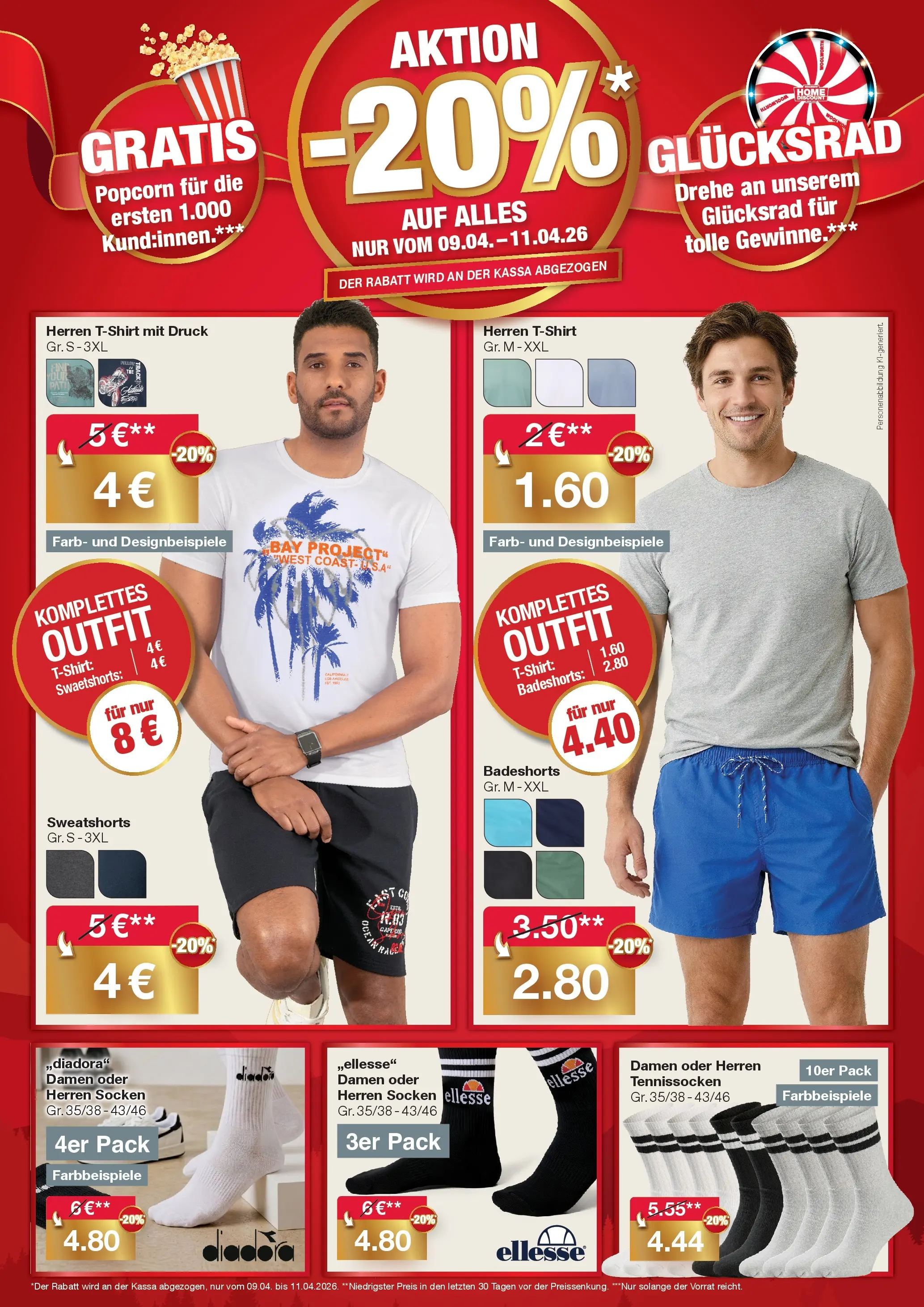 Woolworth - Servus Leonding! von 09.04.2026 - Aktuelle Angebote | Seite: 2 | Produkte: Socken