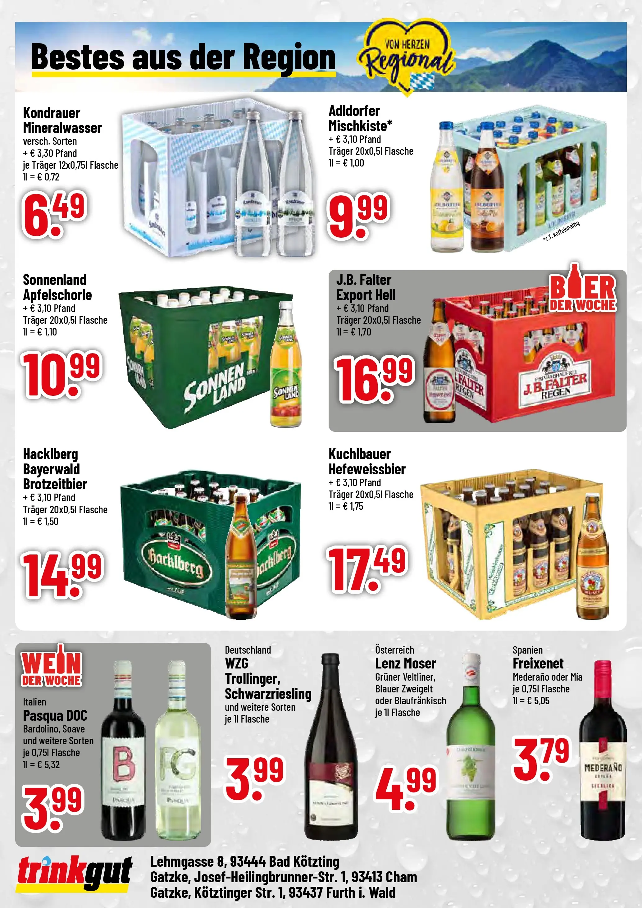 Trinkgut Prospekt Cham	 (ab 05.04.2026) » Angebote online | Seite: 4 | Produkte: Freixenet, Bad, Mineralwasser, Wein