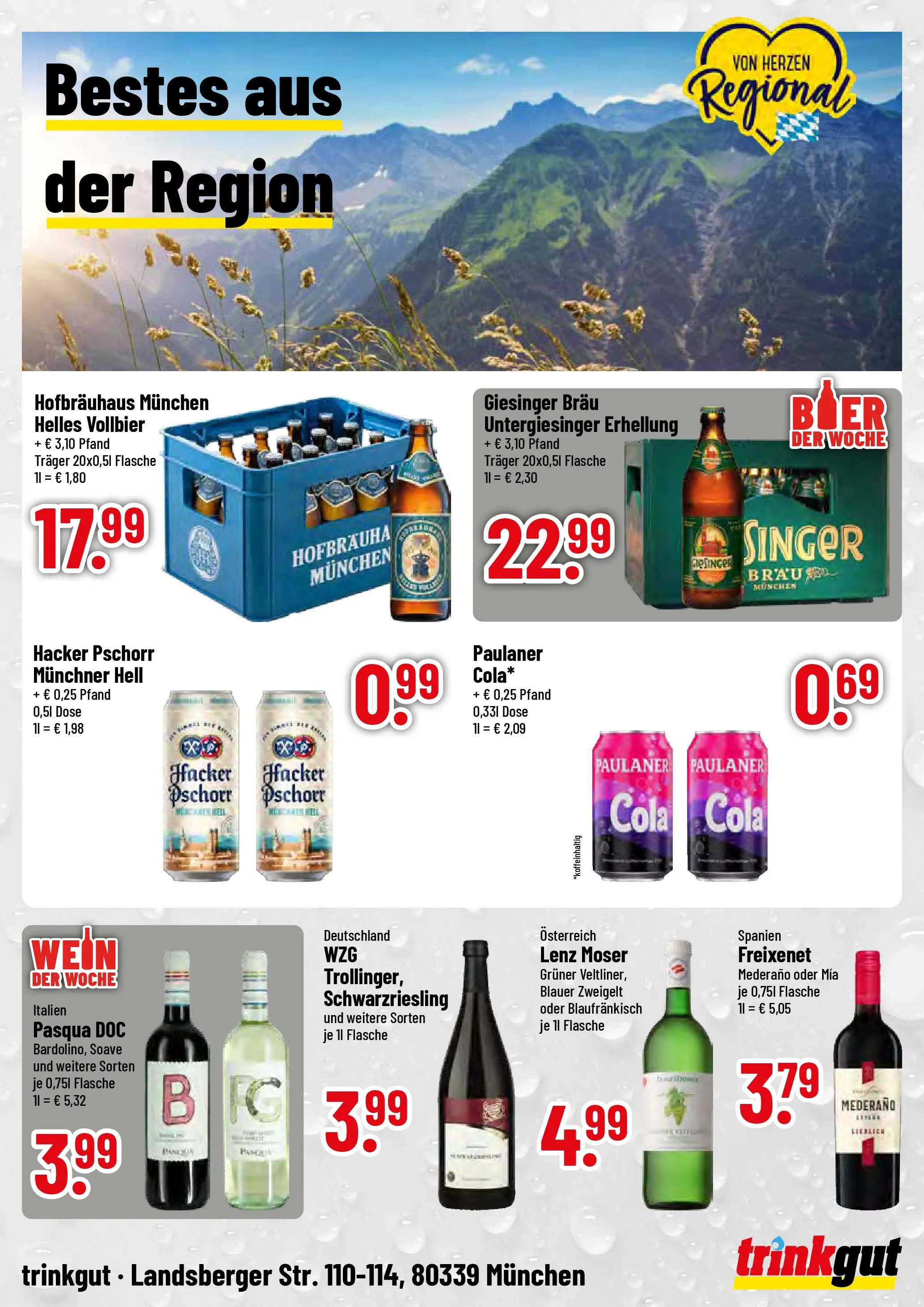Trinkgut Prospekt München	 (ab 05.04.2026) » Angebote online | Seite: 4 | Produkte: Cola, Freixenet, Wein, Paulaner